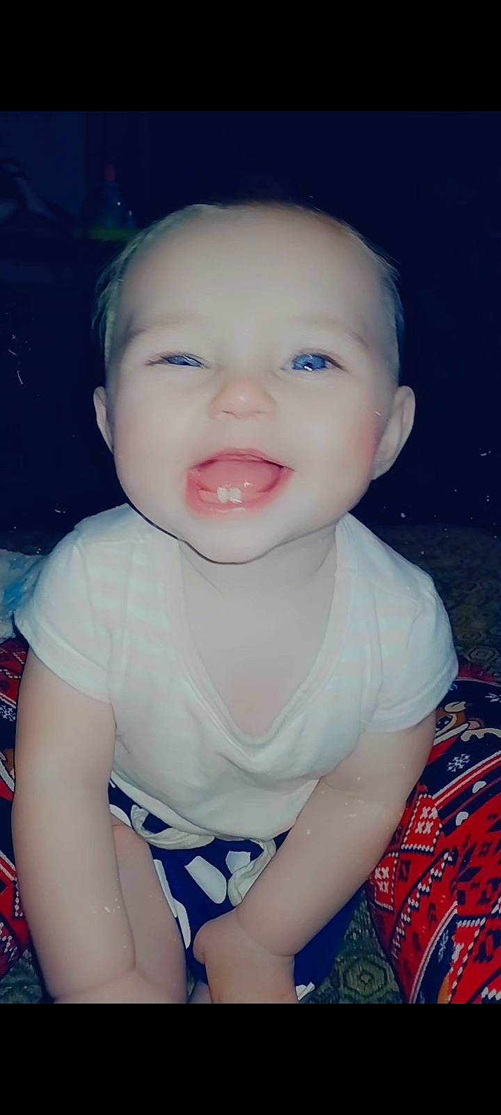 Audreya joined the competition — help win amazing prizes! baby, baby_toddler_clothing, cheek, child, cool, ear, facial_expression, flash_photography, fun, happy, human_body, iris, lip, mouth, neck, nose, person, skin, sleeve, smile
