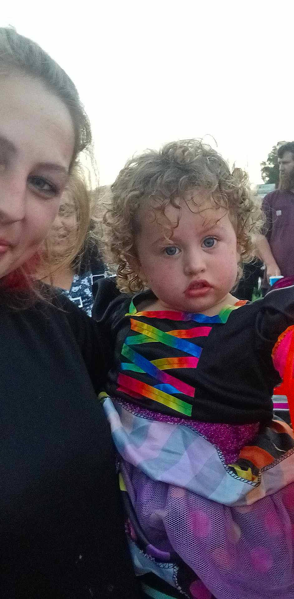Nevaeh is registered to the contest to win money with this photo: baby, child, event, eye, face, facial_expression, fun, grass, hair, hairstyle, happy, head, human, iris, lip, person, recreation, skin, toddler, tree