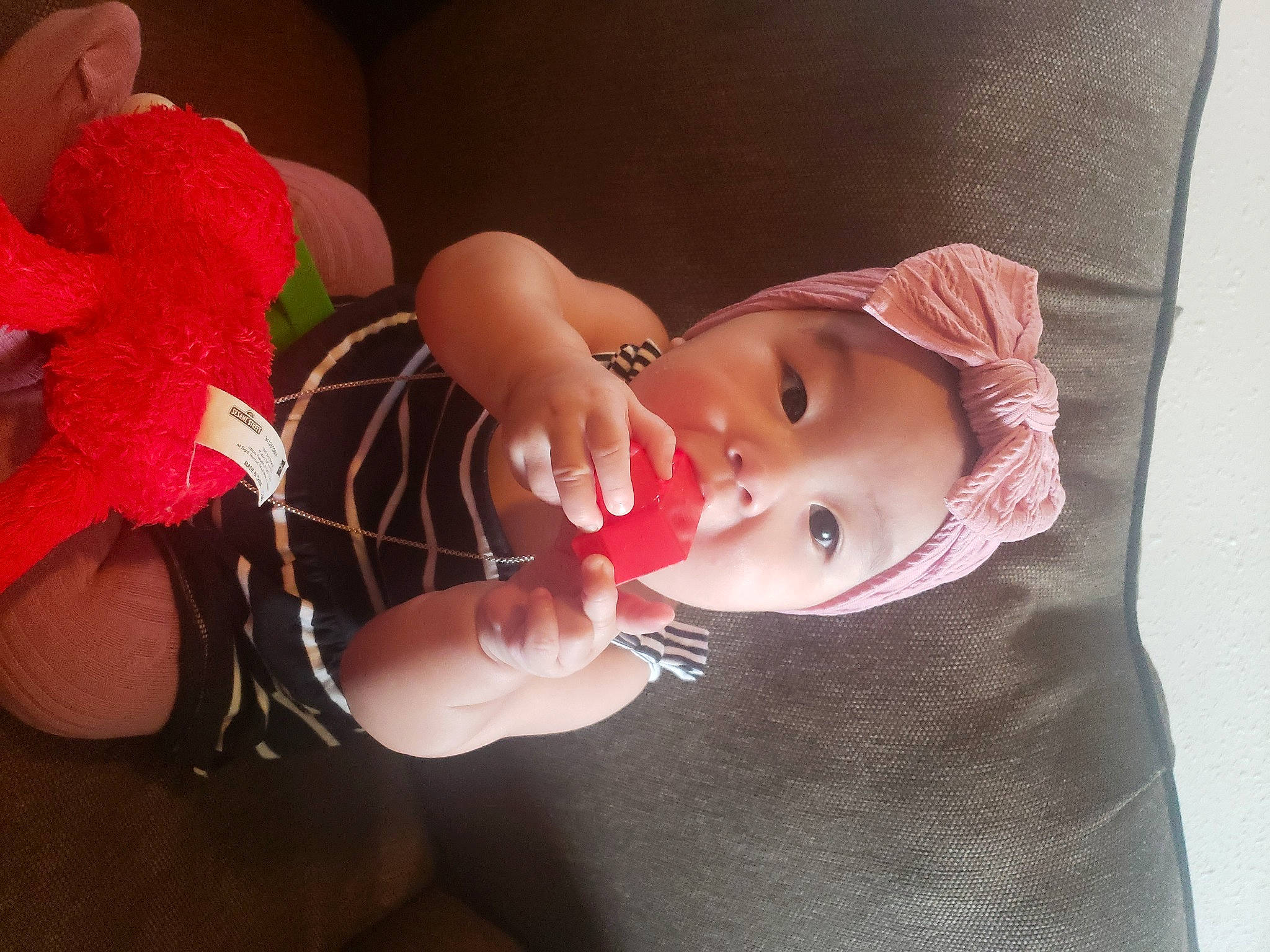 Alanie is registered to the contest to win money with this photo: baby, baby_products, baby_toddler_clothing, baby_toys, headwear, nail, person, plush, stuffed_toy, toddler, toy