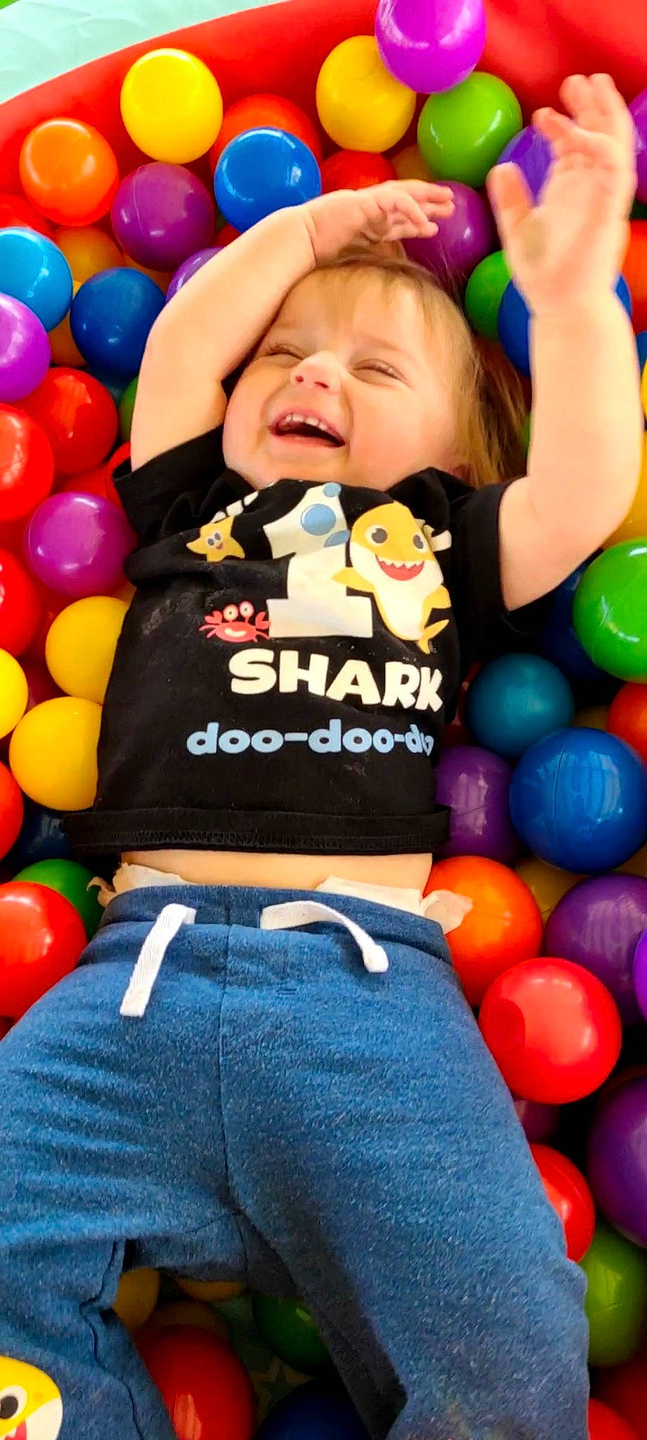 Ezekiel joined the competition — help win amazing prizes! baby_playing_with_toys, baby_toddler_clothing, ball_pit, balloon, beauty, child, electric_blue, event, face, facial_expression, fun, happy, human, people, person, product, smile, t_shirt, toddler, waist