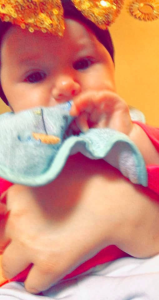 Cambree is registered to the contest to win money with this photo: baby, birth, cheek, child, finger, hand, lip, mouth, nose, person, skin, smile, toddler