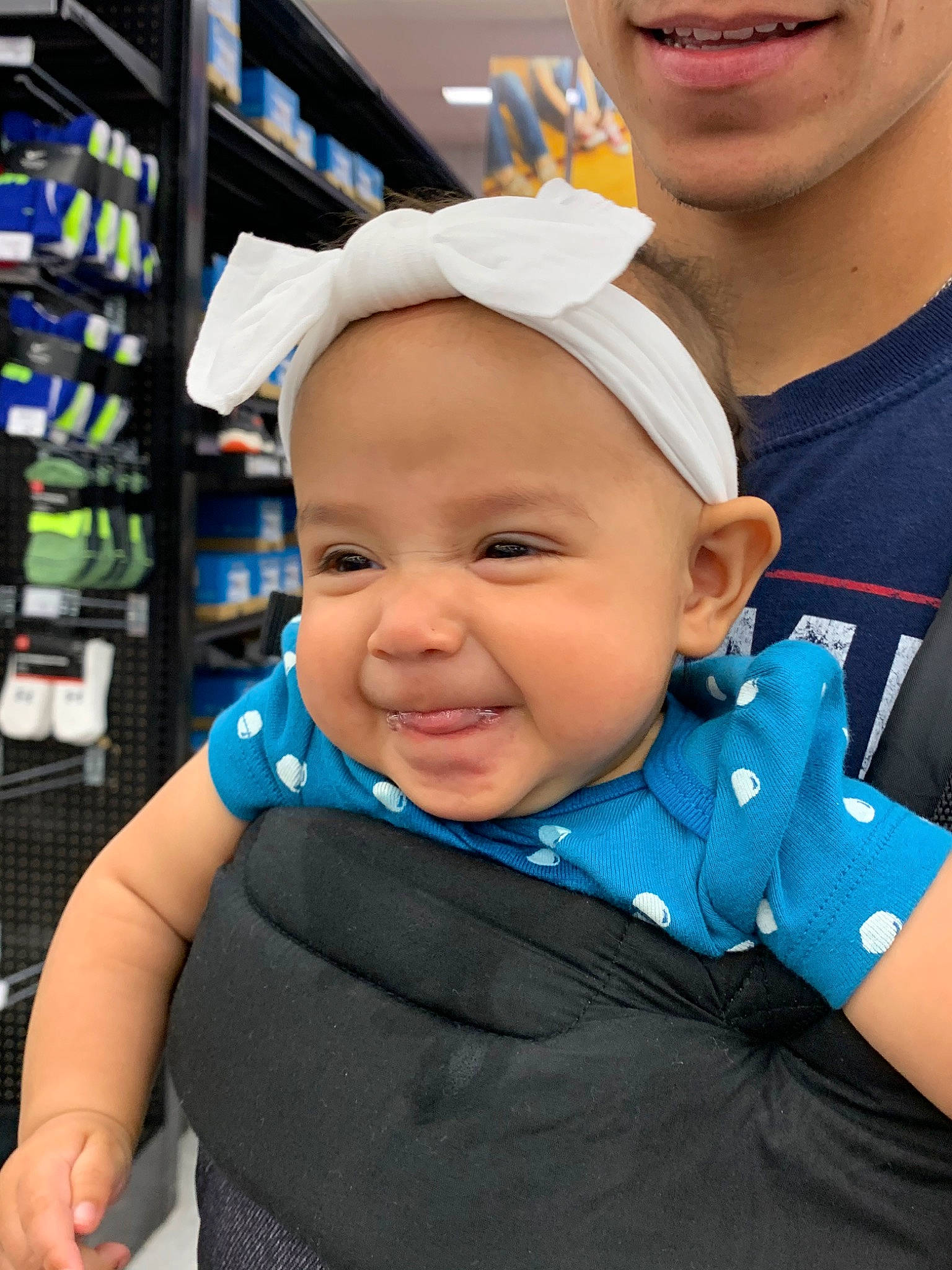 Harper Reneigh is registered to the contest to win money with this photo: baby, blue, child, headgear, joy, person, skin, smile, toddler, vacation