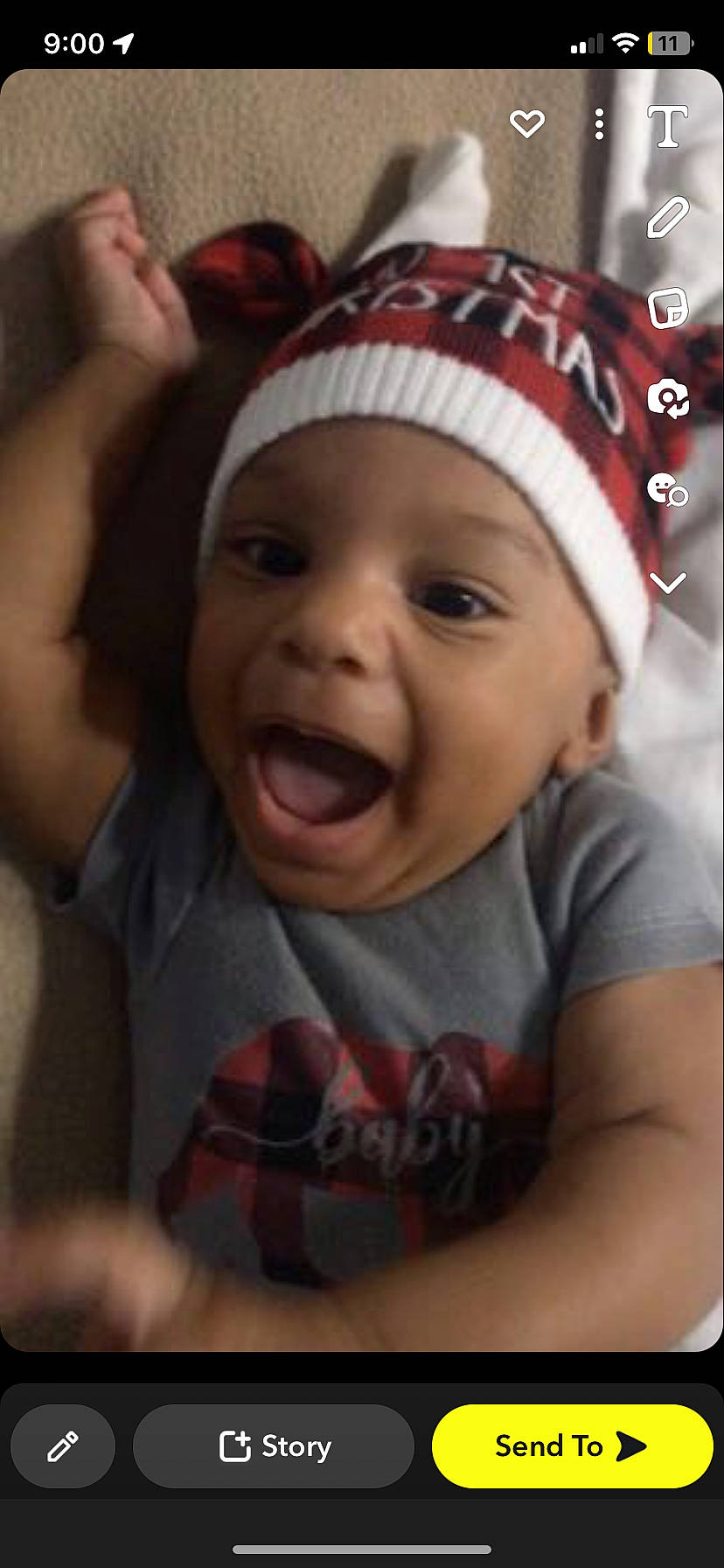 Cartier is registered to the contest to win money with this photo: baby, cap, cheek, child, cool, event, finger, fun, gesture, happy, headgear, headwear, jaw, laugh, lip, mouth, nose, person, smile, t_shirt