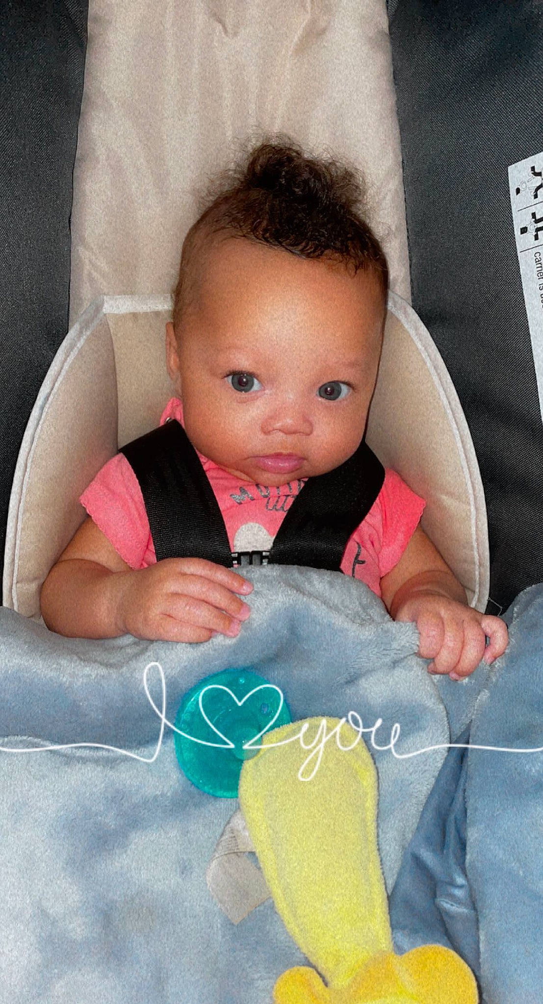 Aubrianna joined the competition — help win amazing prizes! baby, baby_products, baby_toddler_clothing, car_seat, cheek, child, comfort, couch, fashion_accessory, flooring, happy, linens, person, pink, portrait_photography, product, room, sitting, skin, textile