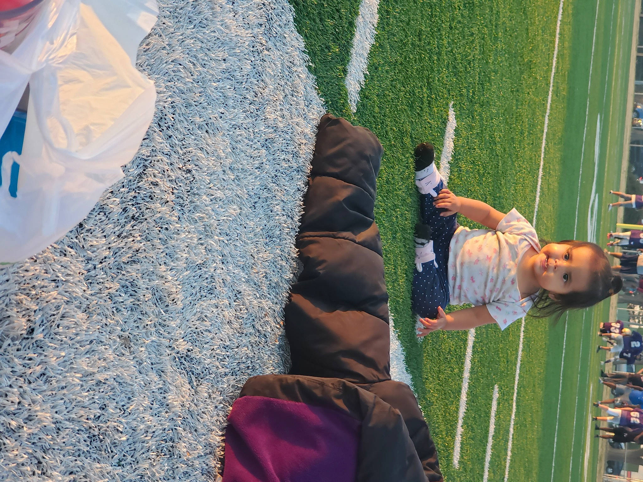 Violet is registered to the contest to win money with this photo: baseball_field, community, competition_event, daytime, fun, grass, grass_family, landscape, leaf, leisure, person, plant, player, product, public_space, recreation, snapshot, spring, stadium, summer