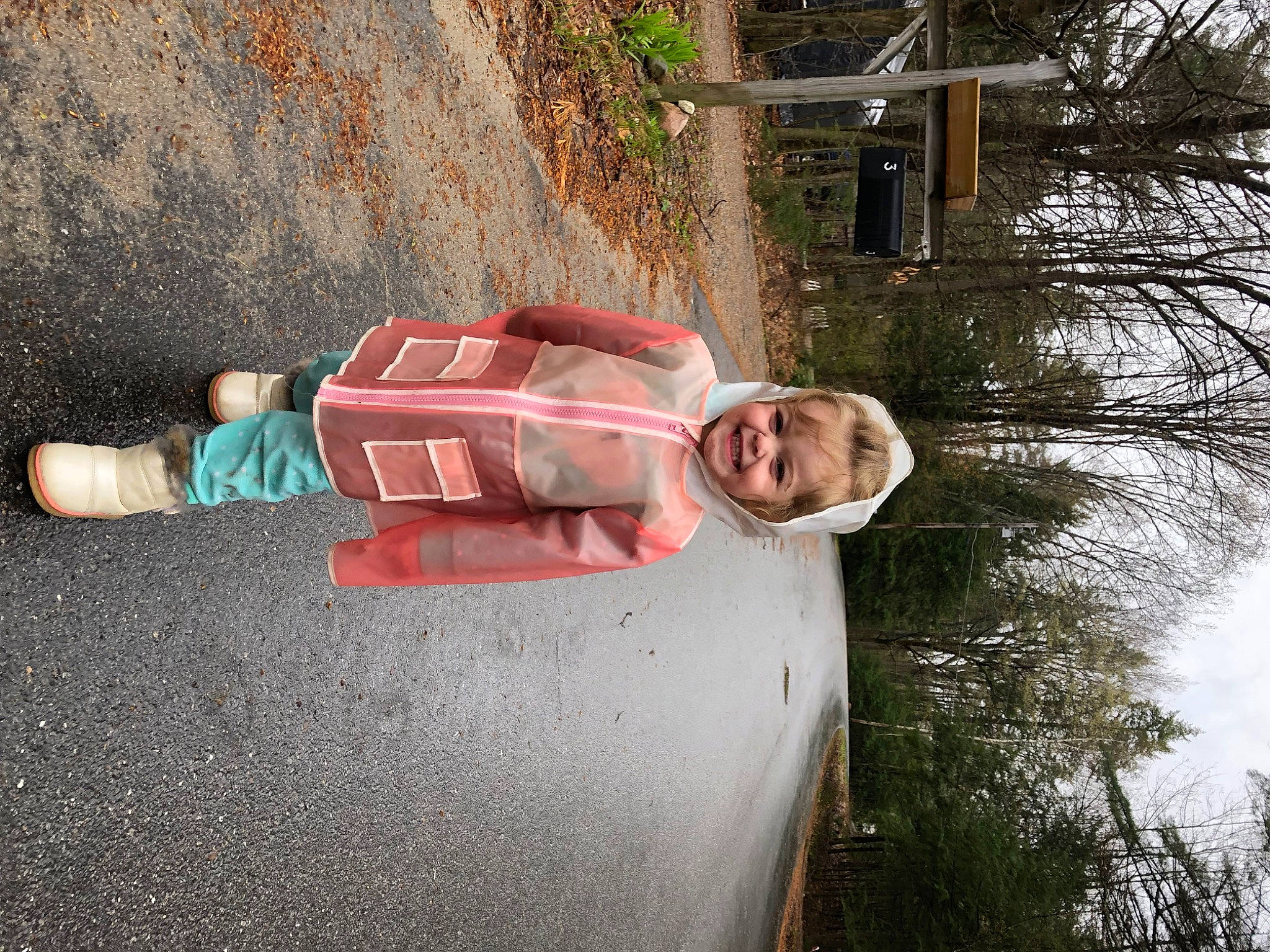 Lailani is registered to the contest to win money with this photo: asphalt, automotive_exterior, child, concrete, fun, grass, joy, leisure, person, plant, road_surface, sidewalk, sky, smile, tints_and_shades, toddler, tree, walking_shoe