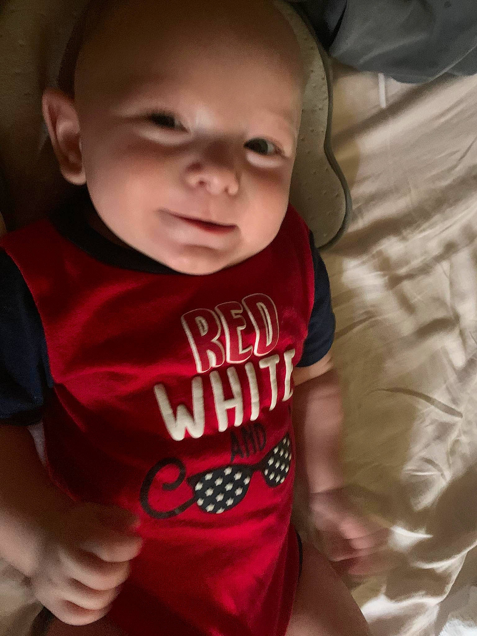 Joshua joined the competition — help win amazing prizes! baby, baby_toddler_clothing, cheek, cool, face, finger, happy, human_body, lip, mammal, mouth, muscle, neck, nose, person, product, skin, sleeve, smile, toddler