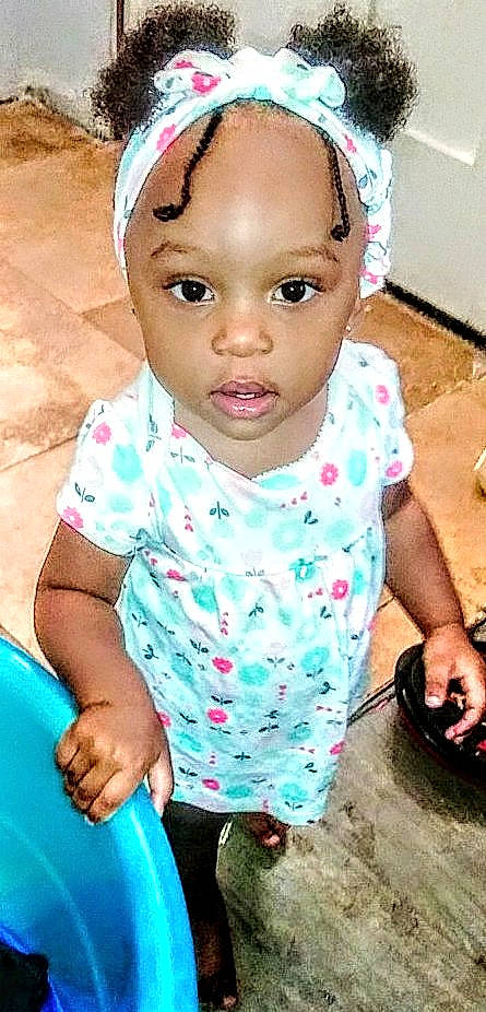 Jazelle joined the competition — help win amazing prizes! baby, cheek, child, face, forehead, hair_accessory, happy, head, headband, headgear, lip, nose, person, skin, smile, toddler