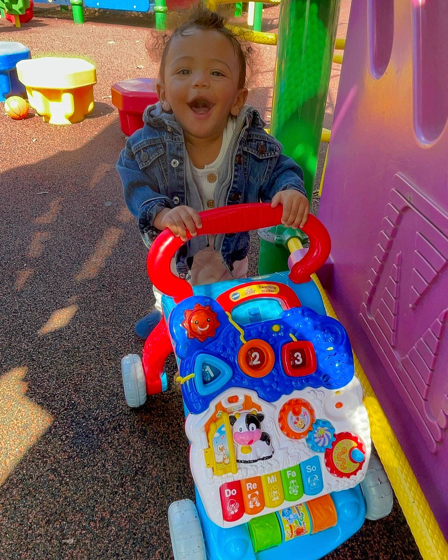 Skyler-ray is registered to the contest to win money with this photo: baby, baby_playing_with_toys, baby_toddler_clothing, baby_toys, child, city, electric_blue, event, fun, green, happy, leisure, person, play, playground, recreation, sitting, smile, snapshot, toddler
