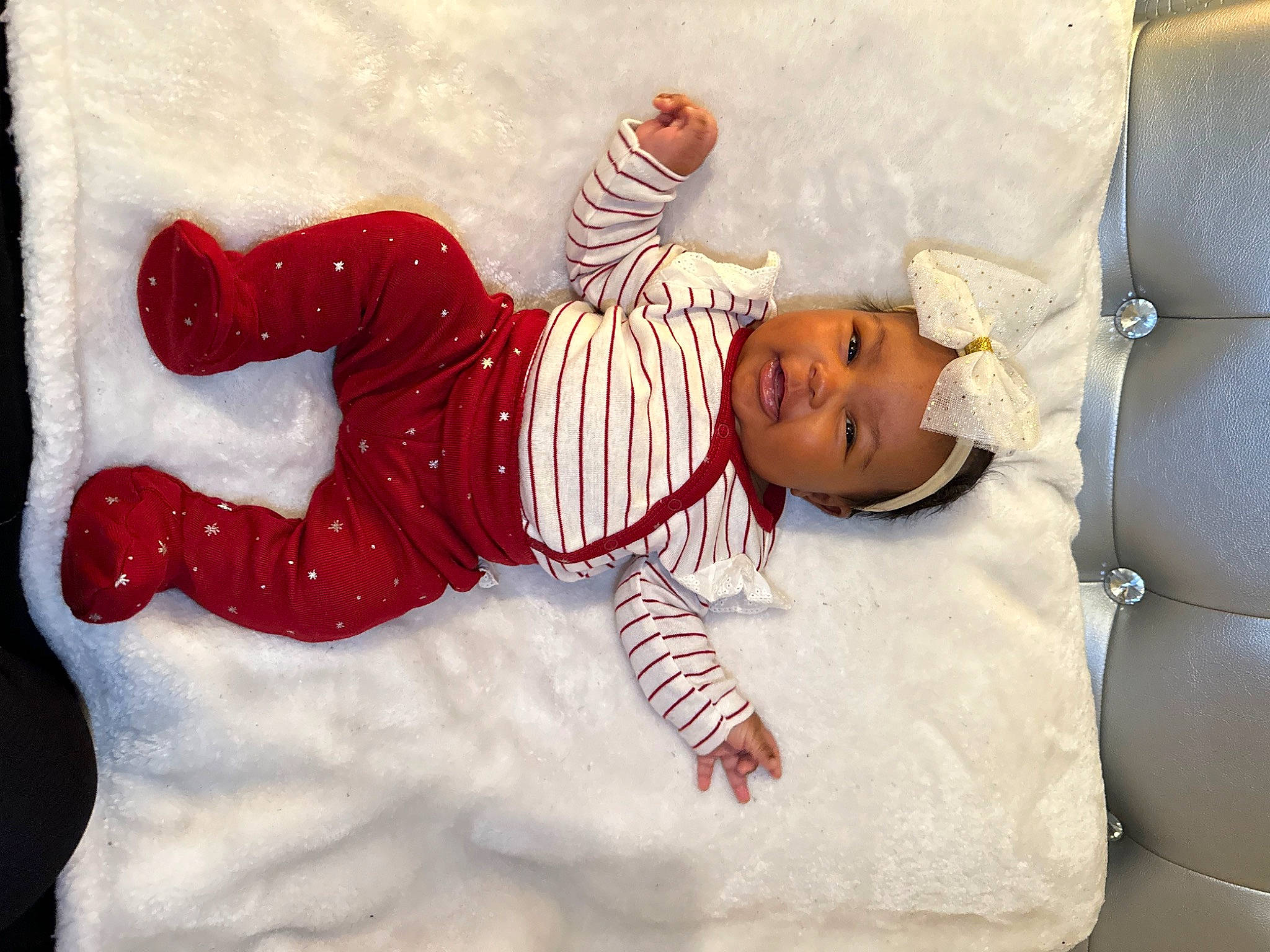 Harmoni joined the competition — help win amazing prizes! baby, baby_sleeping, baby_toddler_clothing, carmine, child, comfort, costume_hat, fun, happy, hat, headgear, linens, pattern, person, room, sleeve, sock, toddler