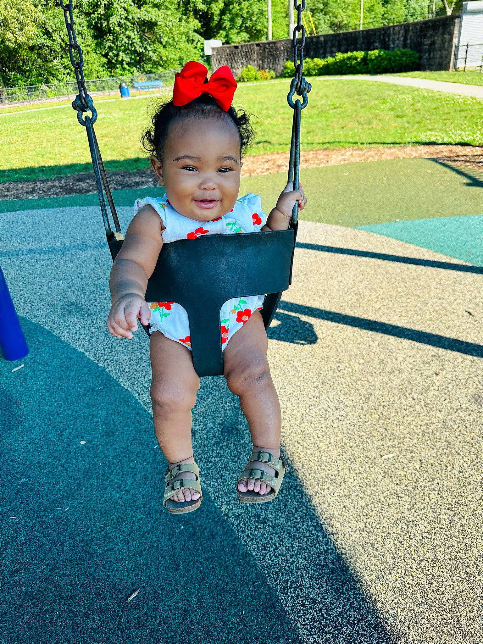 Harmoni joined the competition — help win amazing prizes! asphalt, baby, baby_toddler_clothing, blue, child, city, electric_blue, fun, grass, happy, leisure, outdoor_play_equipment, person, plant, play, playground, recreation, rose, swing, toddler