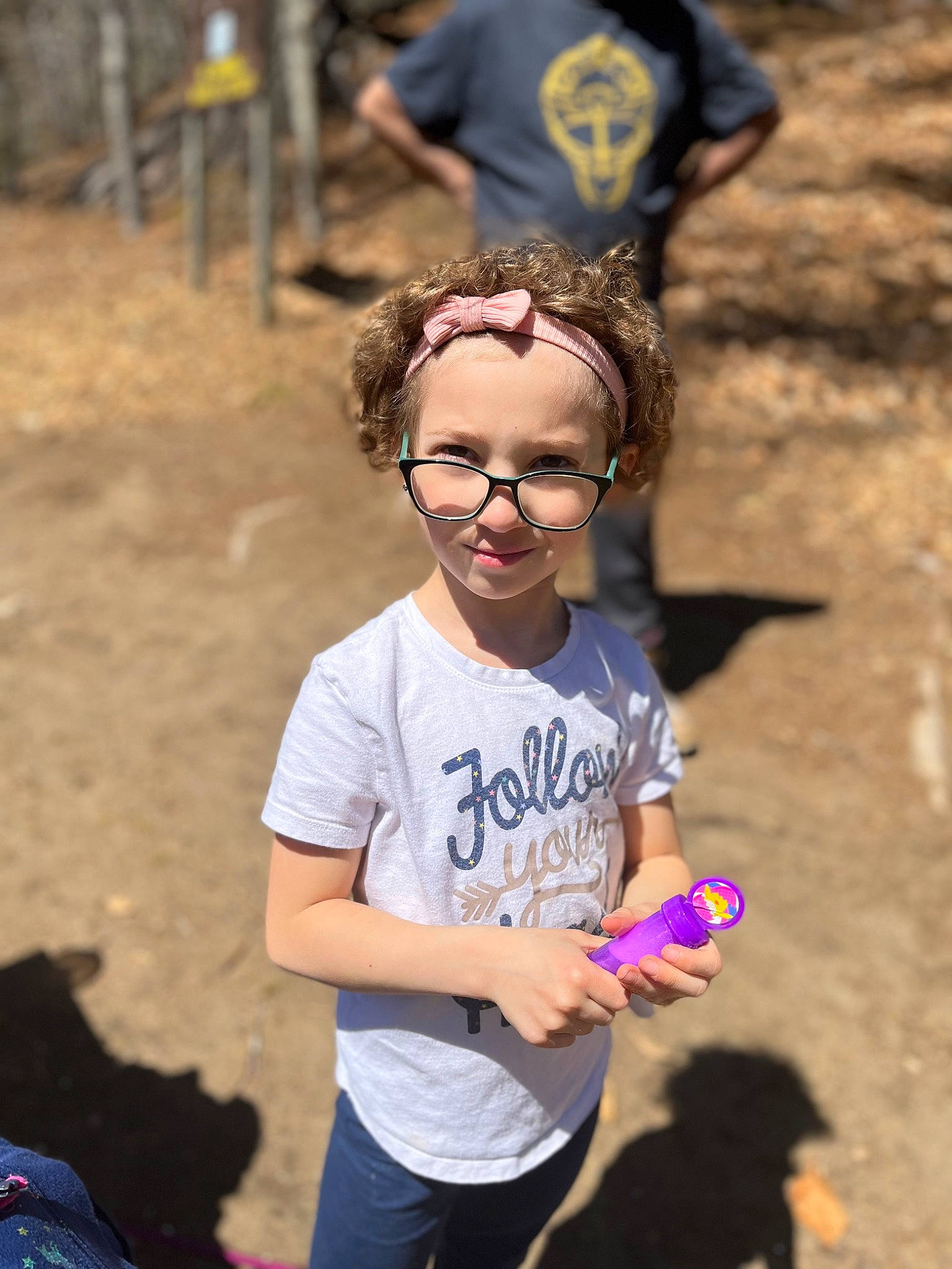 Emma joined the competition — help win amazing prizes! blue, child, community, competition_event, event, eyewear, fun, glasses, grass, happy, joy, landscape, leisure, person, recreation, running, sand, soil, spring, t_shirt