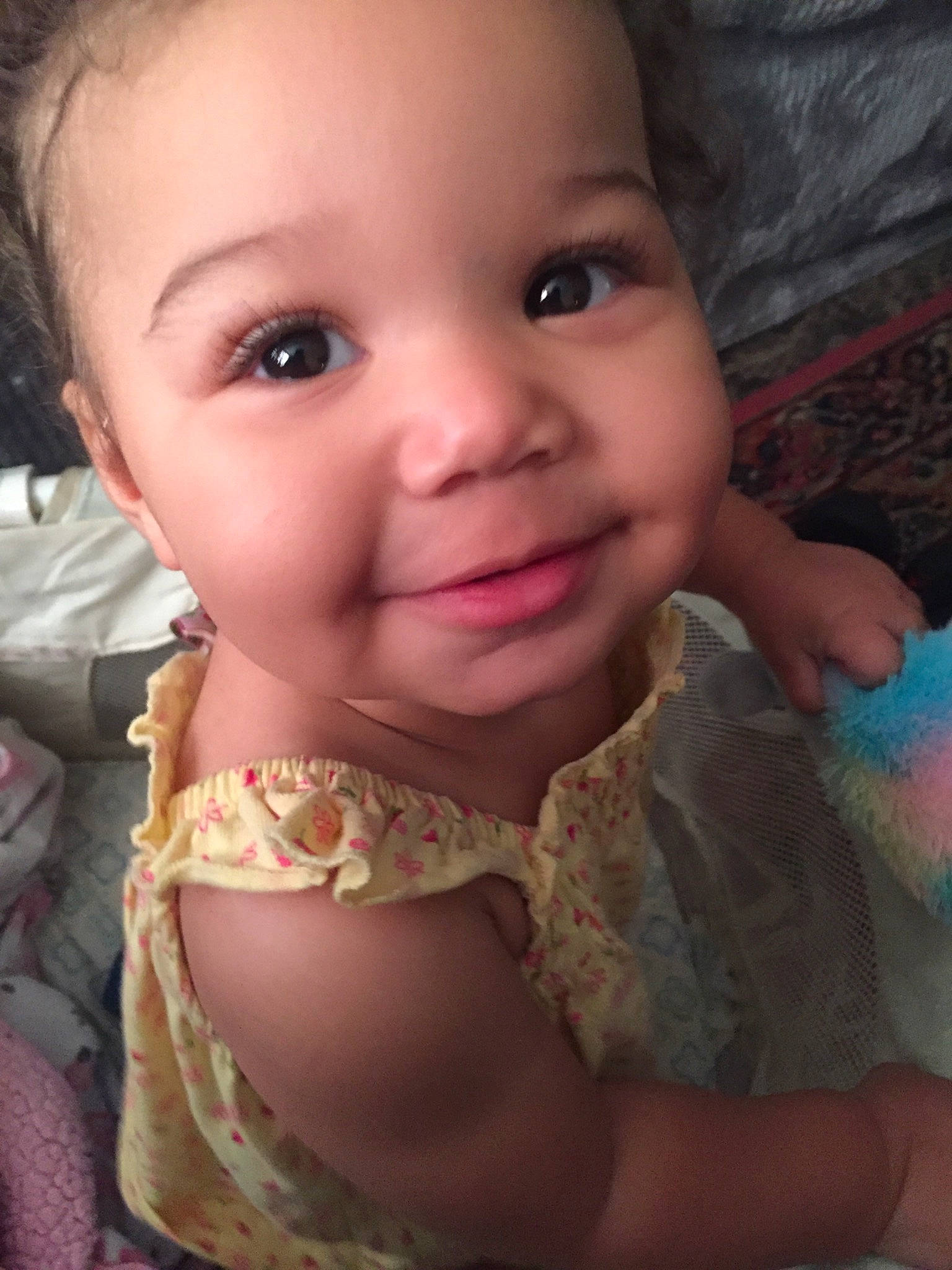 Analicia joined the competition — help win amazing prizes! baby, beauty, cheek, child, chin, eye, eyebrow, face, facial_expression, forehead, head, iris, lip, mouth, nose, organ, person, pink, skin, smile
