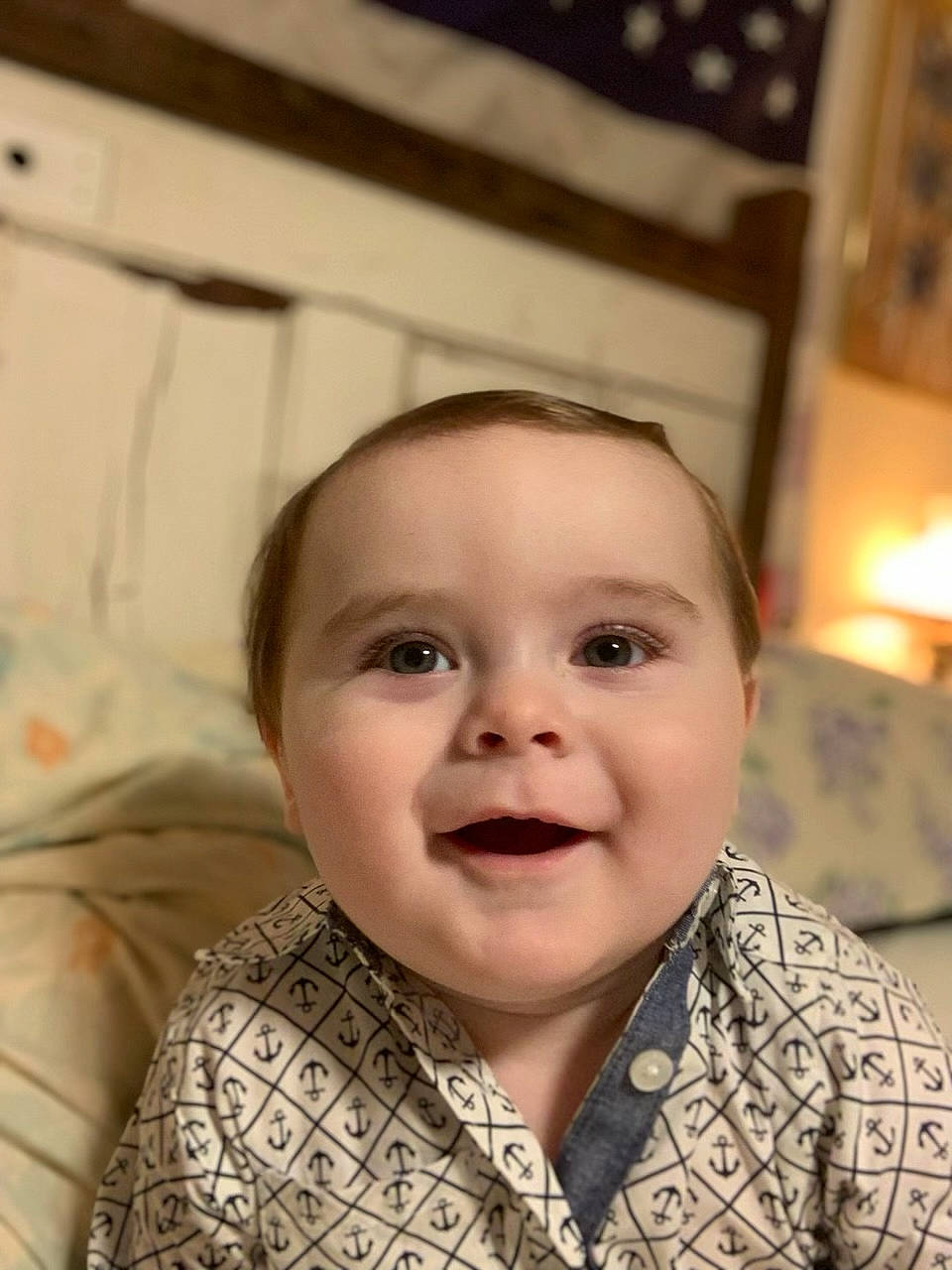 Finnley is registered to the contest to win money with this photo: baby, baby_toddler_clothing, cheek, chin, comfort, eye, eyebrow, eyelash, face, forehead, happy, head, iris, joy, lip, mouth, nose, person, skin, sleeve