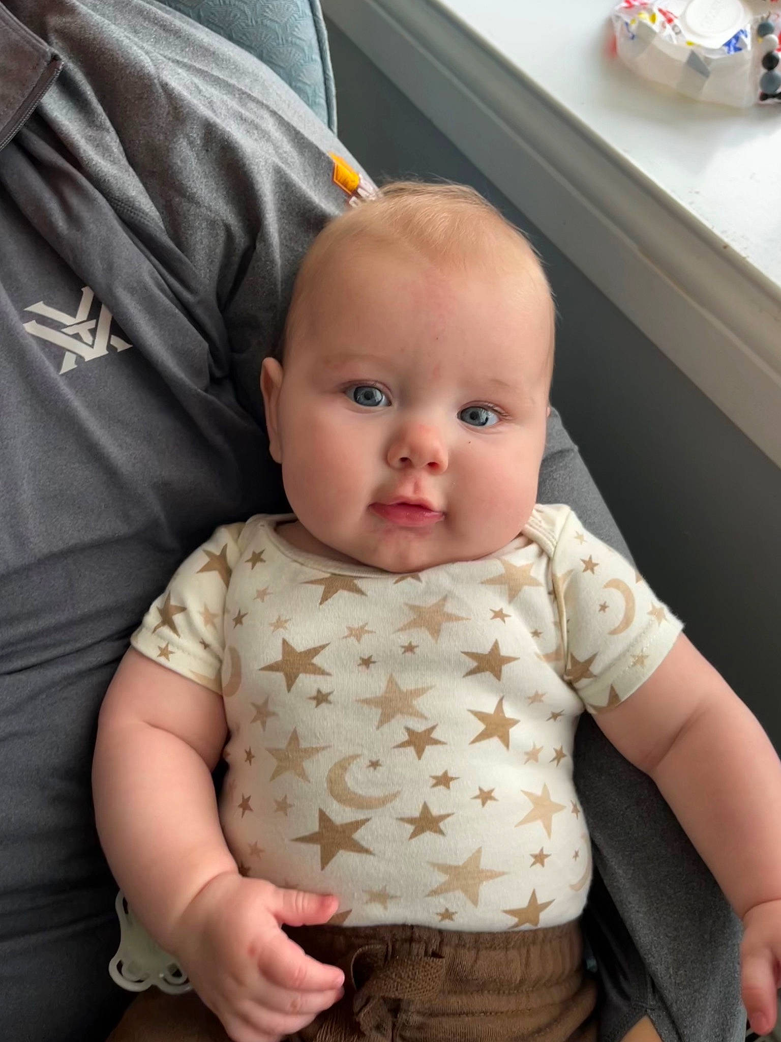 Colt joined the competition — help win amazing prizes! abdomen, arm, baby, baby_products, baby_toddler_clothing, cheek, chest, child, chin, collar, comfort, face, pattern, person, sitting, skin, sleeve, stomach, t_shirt, tableware
