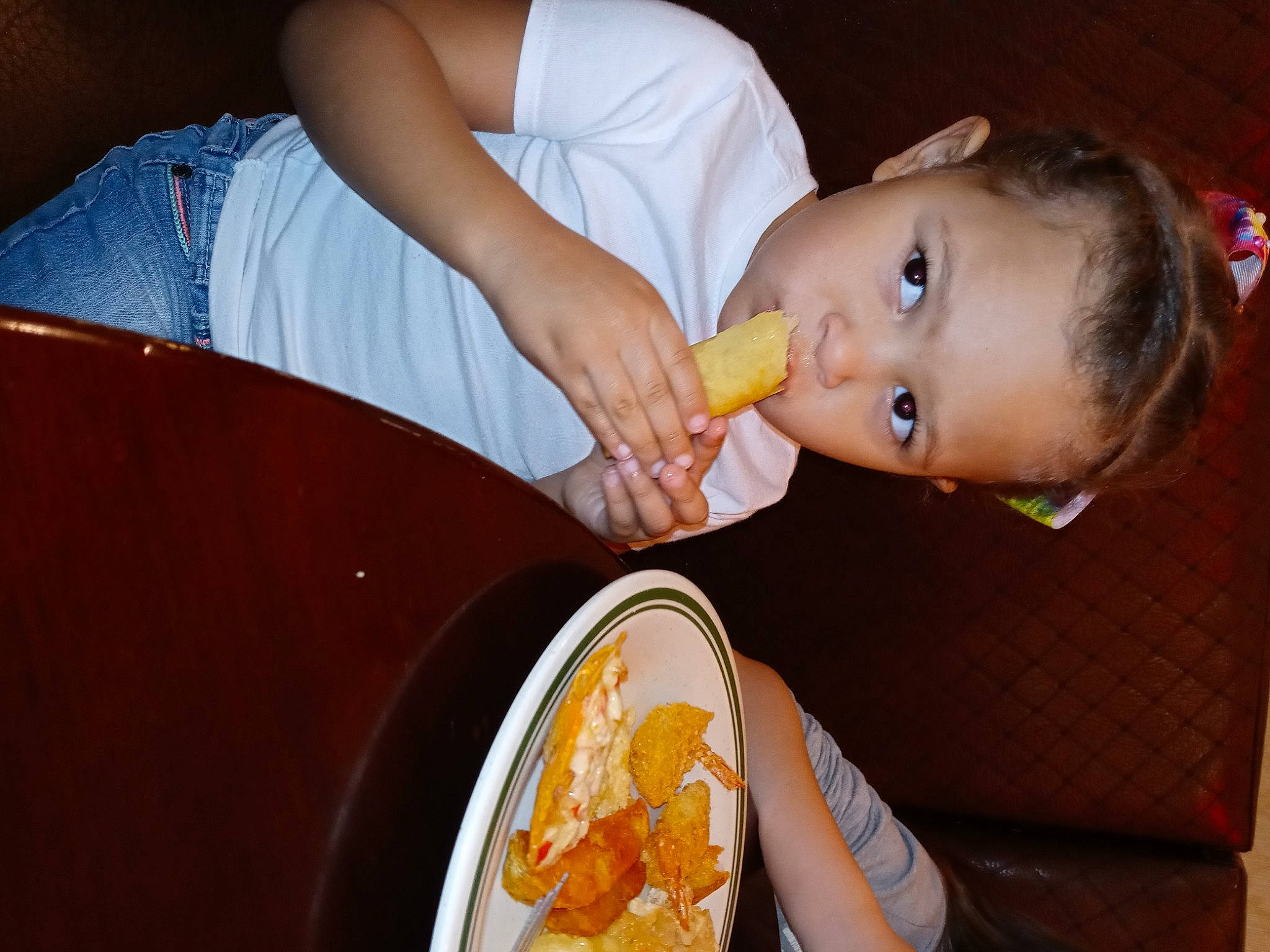 Breeyannah is registered to the contest to win money with this photo: baby, baby_food, baby_products, chair, comfort_food, drink, drinking, drinkware, eating, food, food_craving, fun, happy, ingredient, nail, orange, person, recipe, sitting, tableware