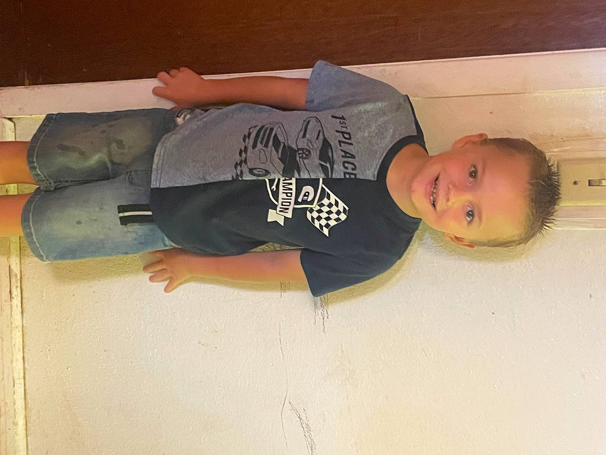 Lance joined the competition — help win amazing prizes! baby_toddler_clothing, child, comfort, elbow, flooring, fun, gesture, hardwood, hat, headgear, human_leg, joy, knee, person, room, sleeve, t_shirt, thigh, toddler, wood