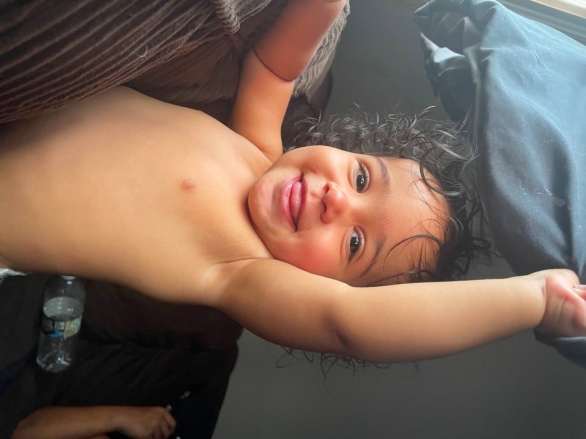 Jaylon joined the competition — help win amazing prizes! arm, chin, dress, eye, eyebrow, eyelash, face, facial_expression, flash_photography, hair, hand, head, human_body, joint, joy, lip, mouth, muscle, person, shoulder