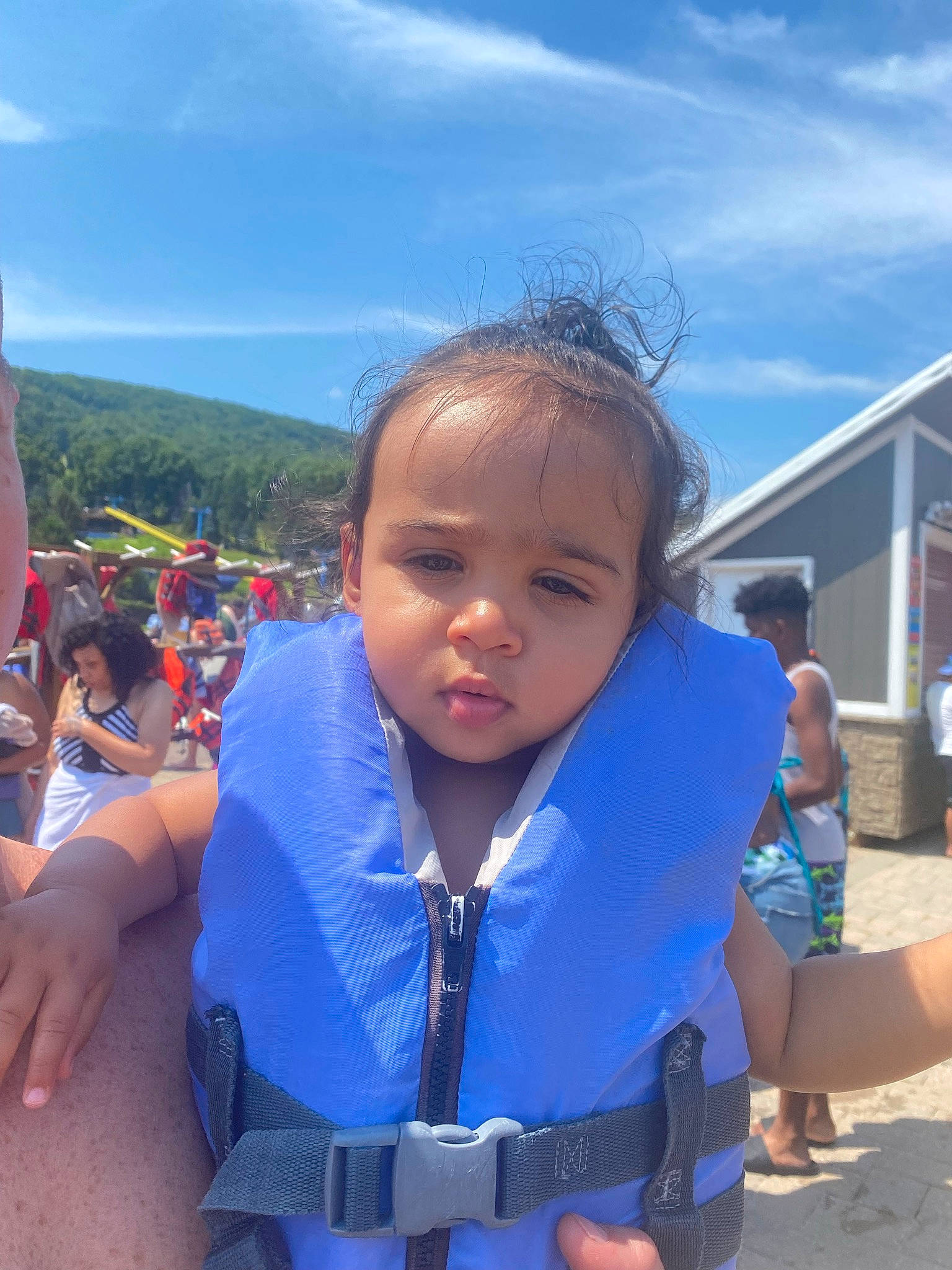 Jaylon is registered to the contest to win money with this photo: azure, child, cloud, cool, electric_blue, event, eyewear, fun, happy, leisure, ocean, person, personal_protective_equipment, recreation, shorts, sky, t_shirt, toddler, tourism, travel