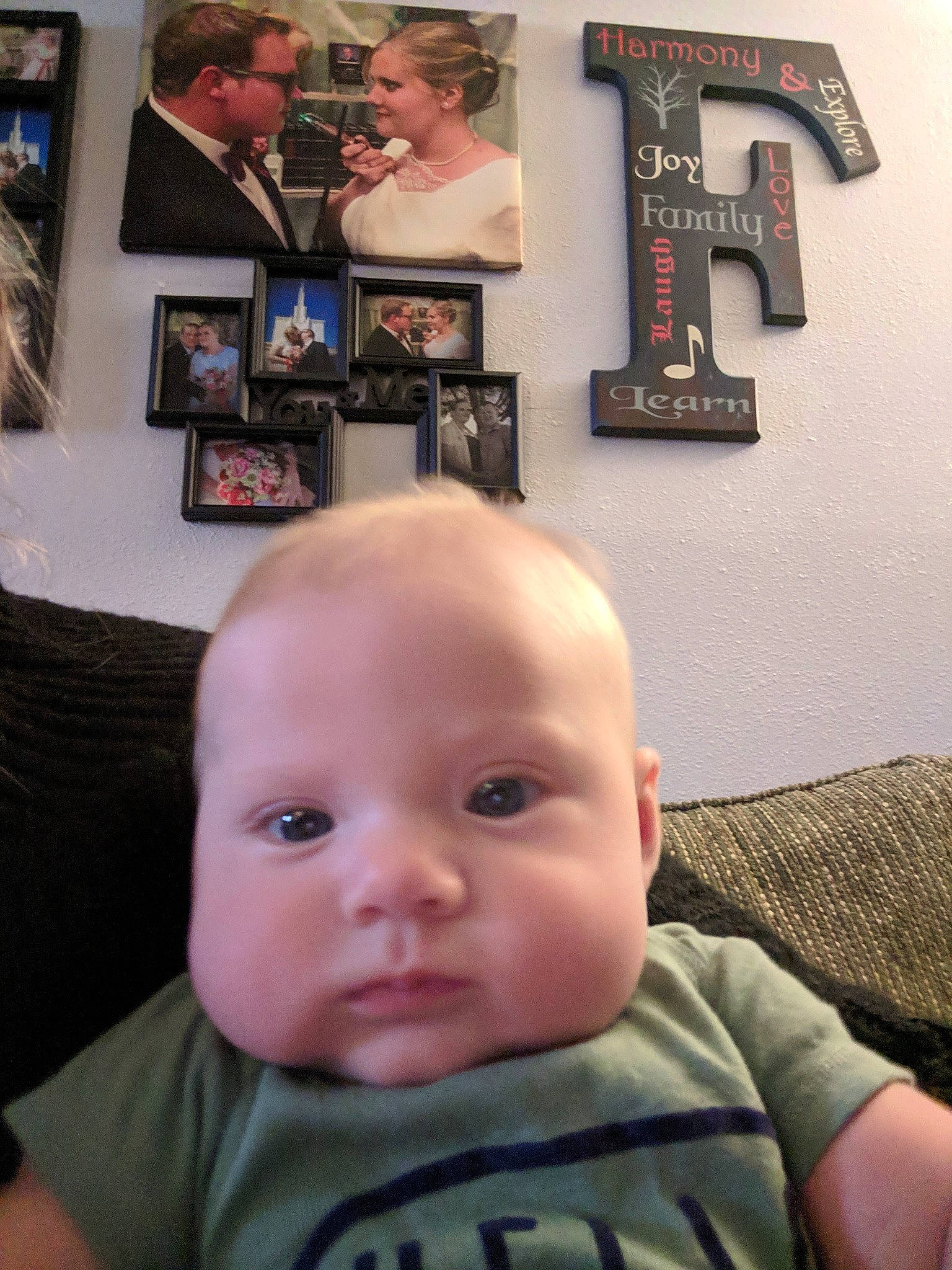 Wallace joined the competition — help win amazing prizes! arm, child, day, ear, forehead, head, infant, person, product, toddler