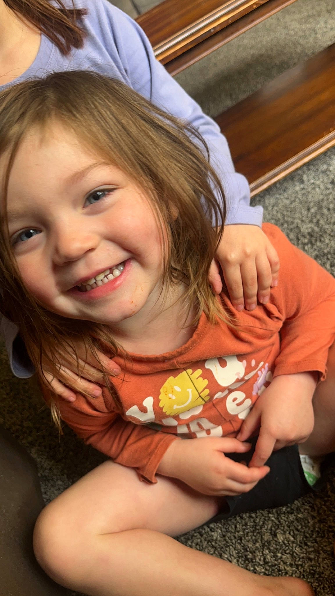 Emmalyn joined the competition — help win amazing prizes! arm, baby_toddler_clothing, child, eye, finger, gesture, grass, hair, hand, happy, head, joy, mammal, mouth, nail, organ, person, skin, smile, thigh