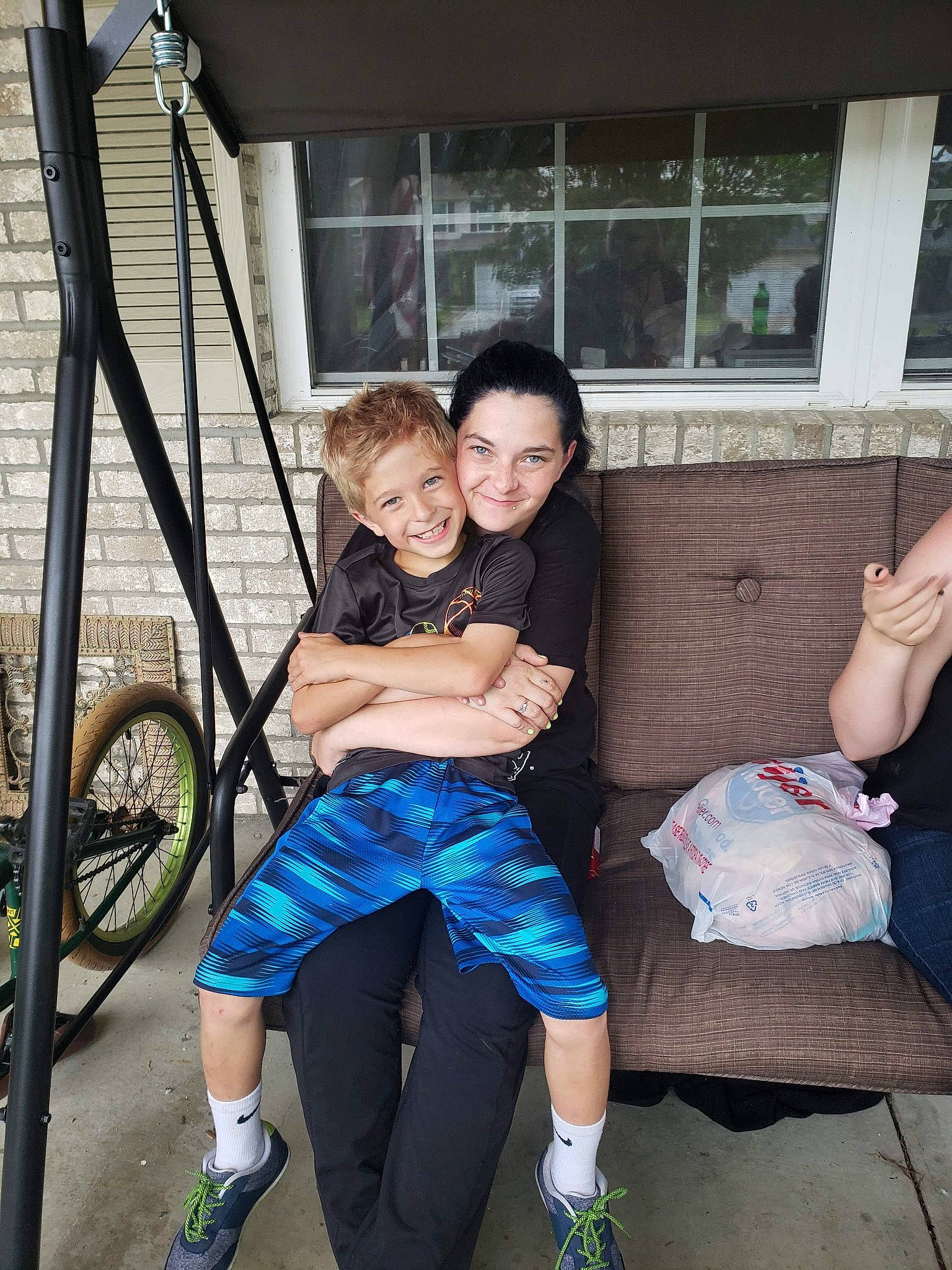 Rylan is registered to the contest to win money with this photo: child, daughter, fun, joy, leisure, person, photography, smile, swing, toddler, vacation