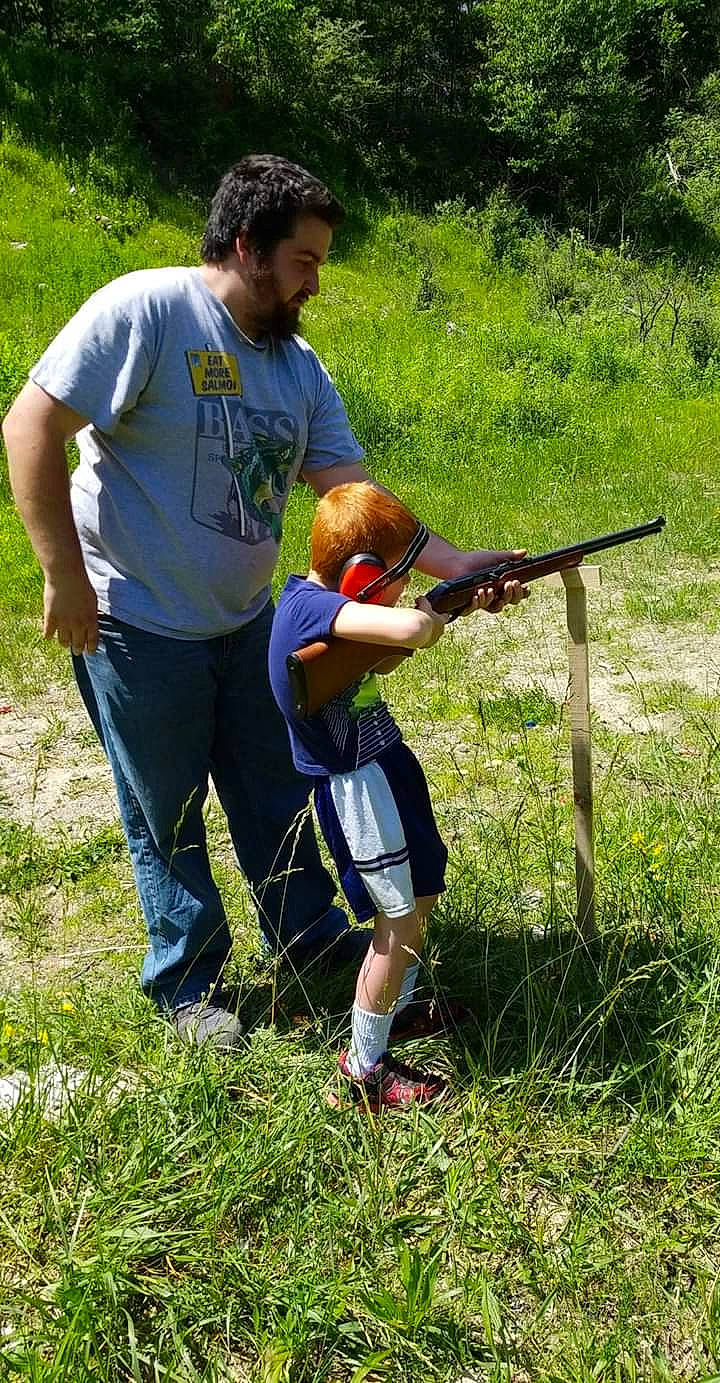 Liam is registered to the contest to win money with this photo: clay_pigeon_shooting, firearm, gun, person, recreation, shooting, shooting_sport