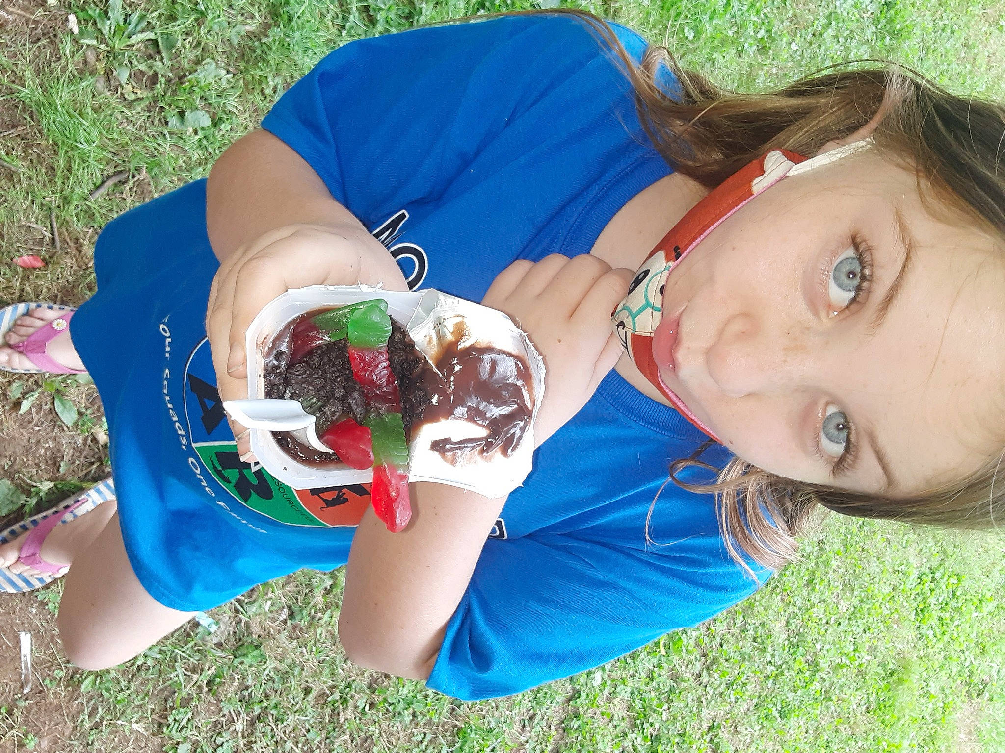 Cherish joined the competition — help win amazing prizes! child, dessert, eyewear, fish, food, fruit, fun, grass, grassland, happy, leisure, people_in_nature, person, recreation, sitting, soil, t_shirt, vacation, water