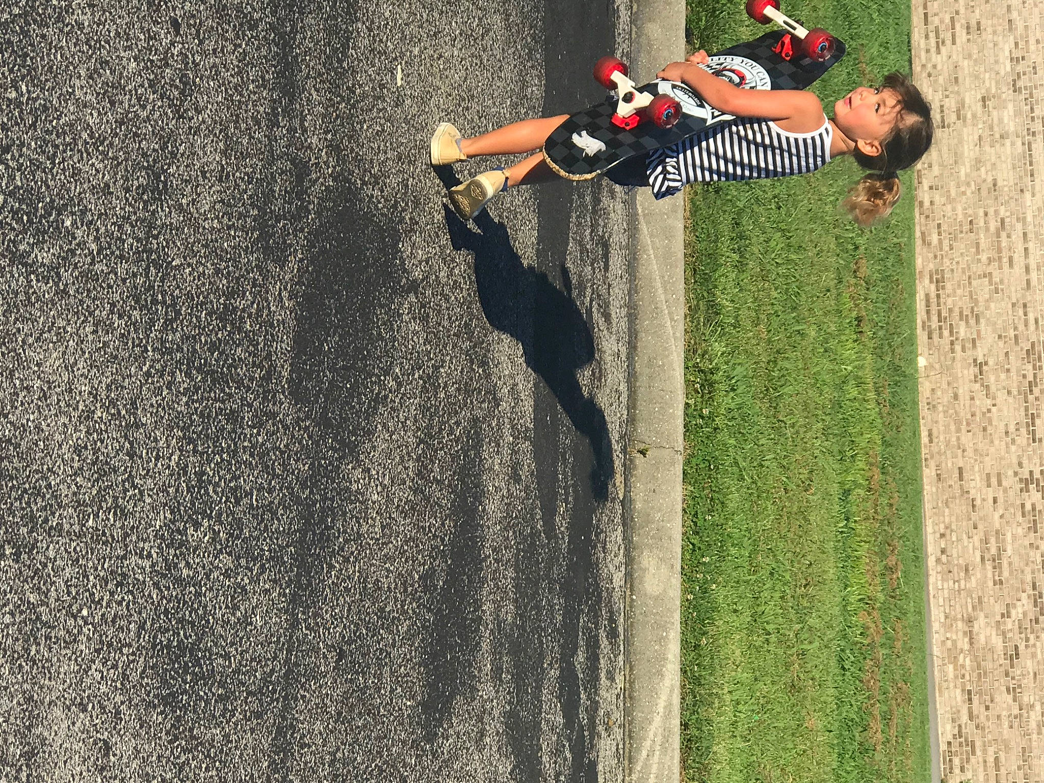 Emberlynn joined the competition — help win amazing prizes! asphalt, ball, fun, games, grass, grass_family, headgear, jeans, landscape, leisure, line, people_in_nature, person, plant, player, recreation, sports, toy, tree, wall