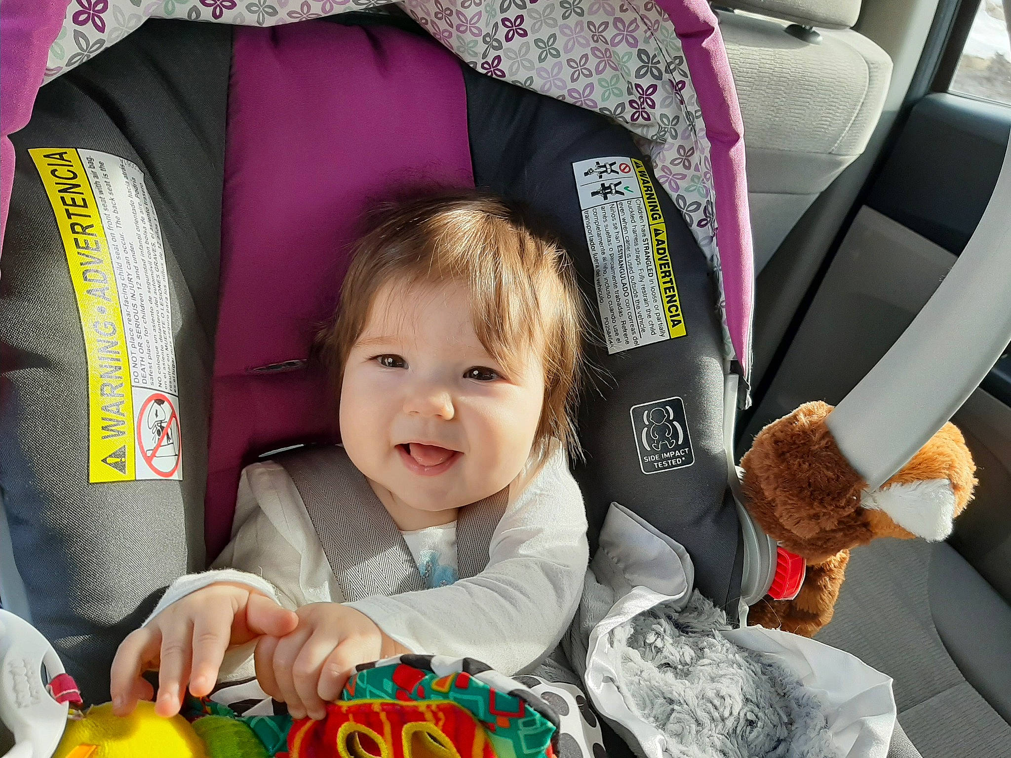 Amaryah is registered to the contest to win money with this photo: auto_part, baby, baby_carriage, baby_in_car_seat, baby_products, car_seat, child, fun, happy, joy, person, play, product, toddler