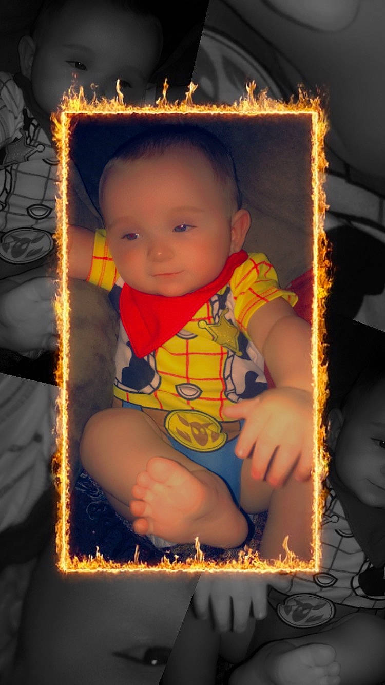 Morgan Shawn is registered to the contest to win money with this photo: abdomen, baby, baby_products, baby_toddler_clothing, cheek, child, flash_photography, fun, happy, human, human_body, mouth, person, room, sitting, skin, standing, tints_and_shades, toddler, trunk