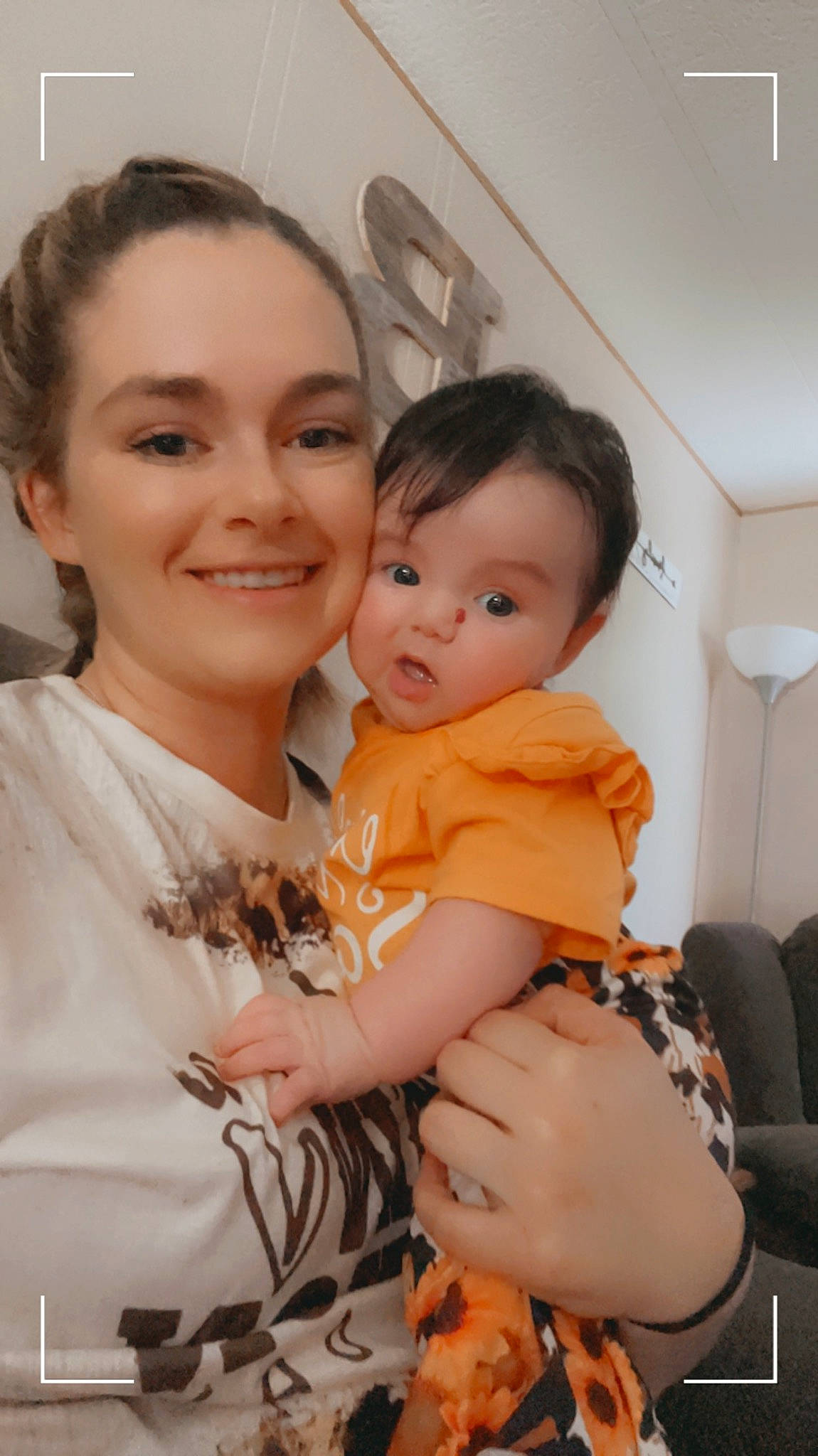 Alaina joined the competition — help win amazing prizes! abdomen, baby, baby_toddler_clothing, cheek, child, event, formal_wear, fun, gesture, hairstyle, happy, hug, iris, joy, person, sitting, skin, smile, surprise, t_shirt