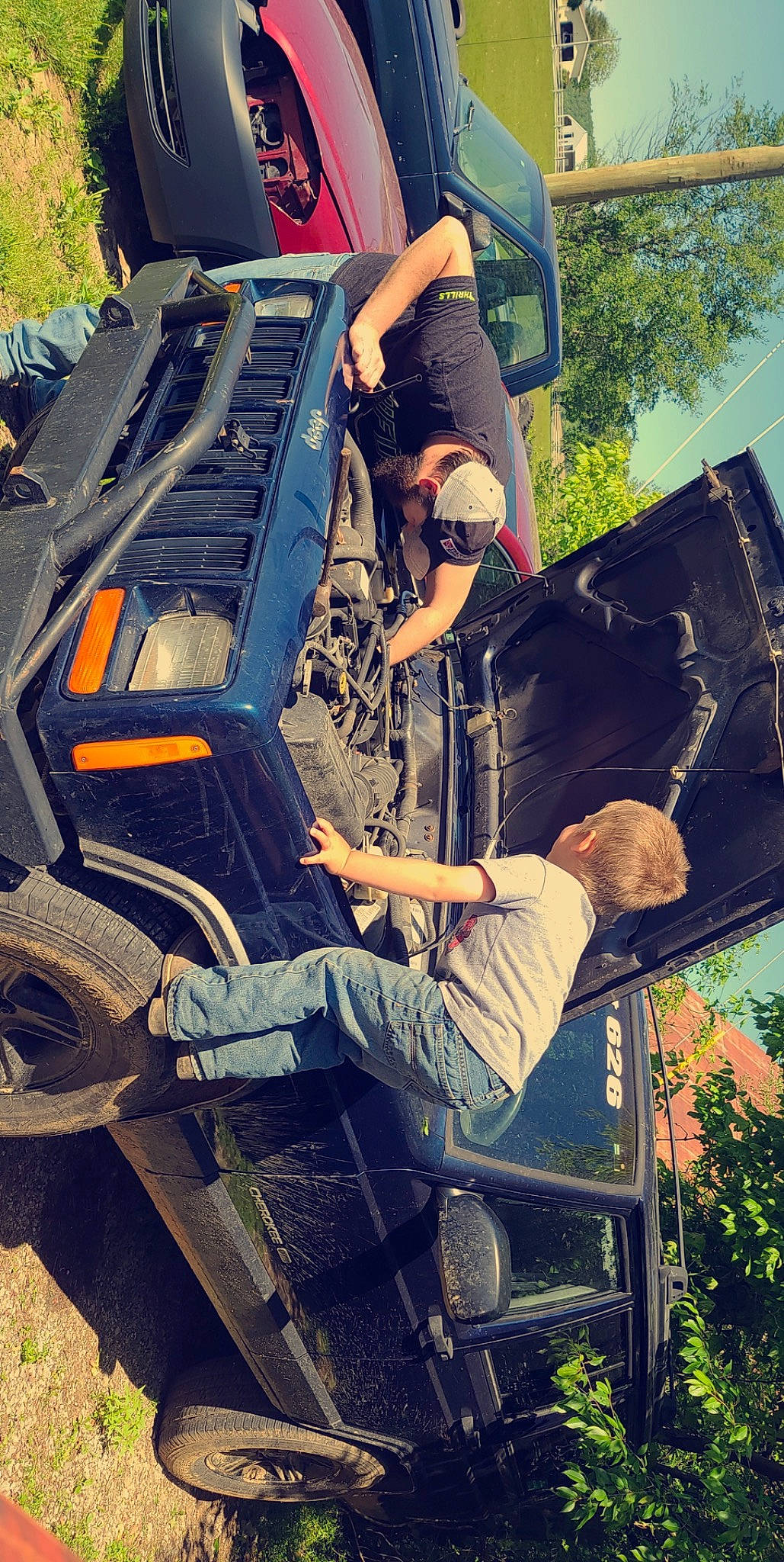 Jensen joined the competition — help win amazing prizes! auto_part, automotive_design, automotive_exterior, automotive_tire, automotive_wheel_system, bumper, grass, helmet, hood, machine, mode_of_transport, motor_vehicle, person, plant, rolling, t_shirt, tire, tree, vehicle, vehicle_door