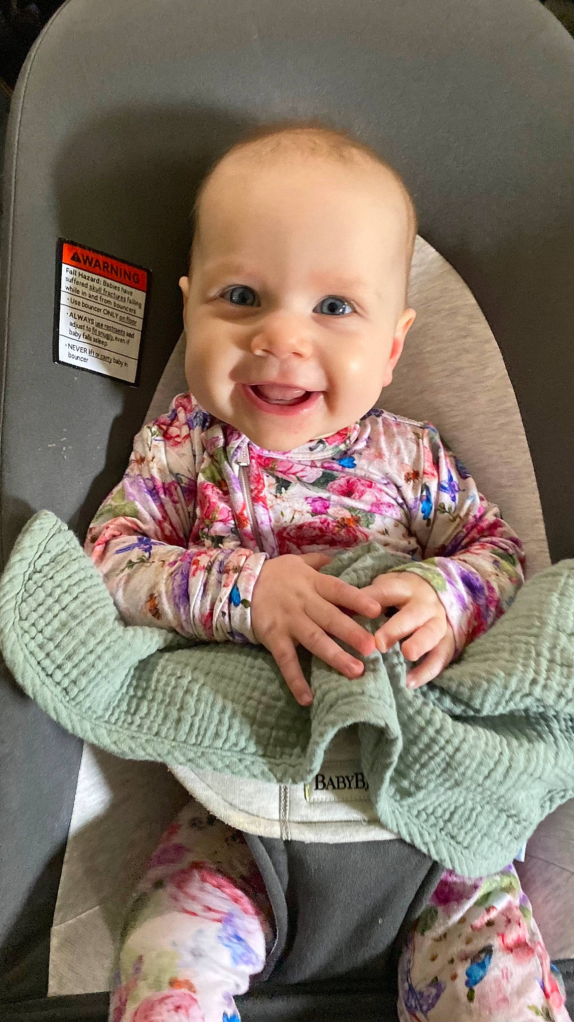 Eloise joined the competition — help win amazing prizes! baby, baby_toddler_clothing, car_seat, cheek, chin, comfort, face, facial_expression, finger, happy, head, iris, joy, lip, mouth, nose, person, pink, skin, sleeve