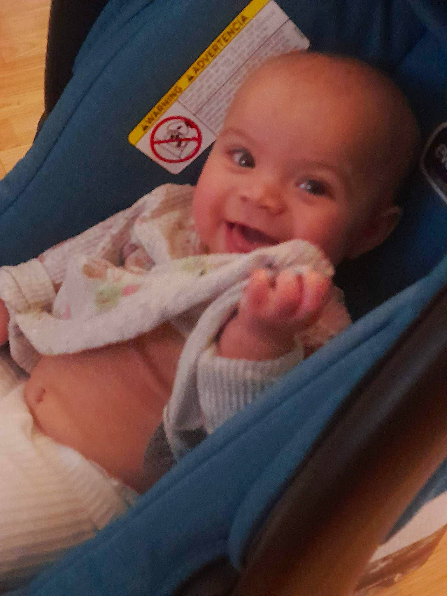 Baleigh joined the competition — help win amazing prizes! baby, baby_products, baby_safety, baby_toddler_clothing, cheek, comfort, ear, eye, eyebrow, finger, hand, happy, iris, lip, nail, nose, person, skin, smile, thumb