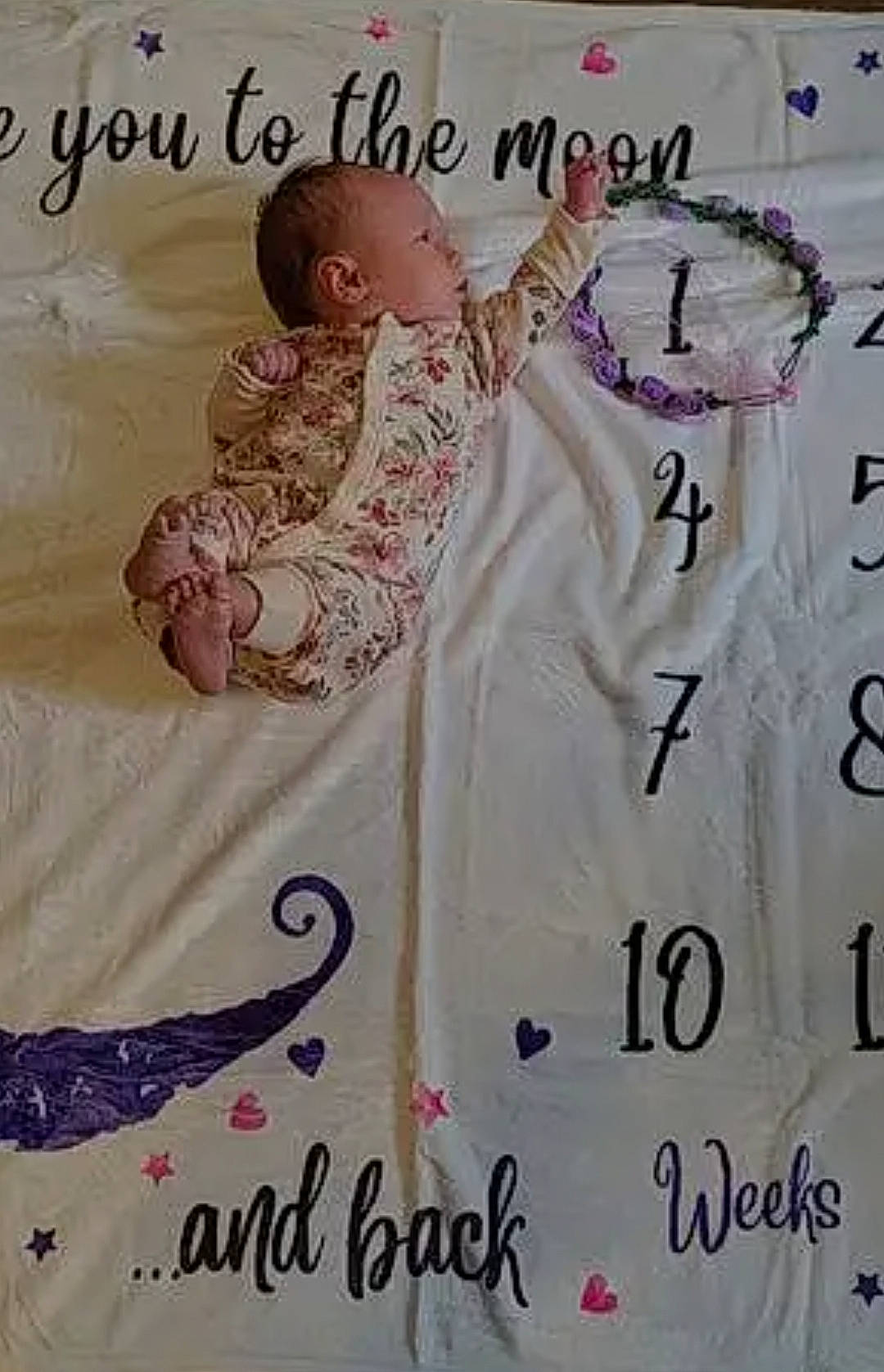 Karley is registered to the contest to win money with this photo: art, baby, baby_products, baby_sleeping, baby_toddler_clothing, bedding, child, comfort, font, happy, illustration, linens, magenta, paper, pattern, peach, person, pink, sleeve, textile
