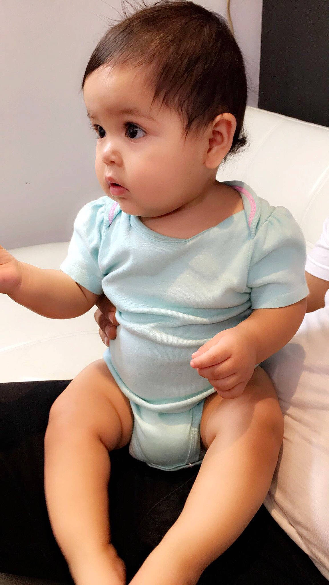 Lili joined the competition — help win amazing prizes! arm, baby, baby_toddler_clothing, beauty, cheek, child, elbow, leg, neck, person, sitting, skin, sleeve, toddler