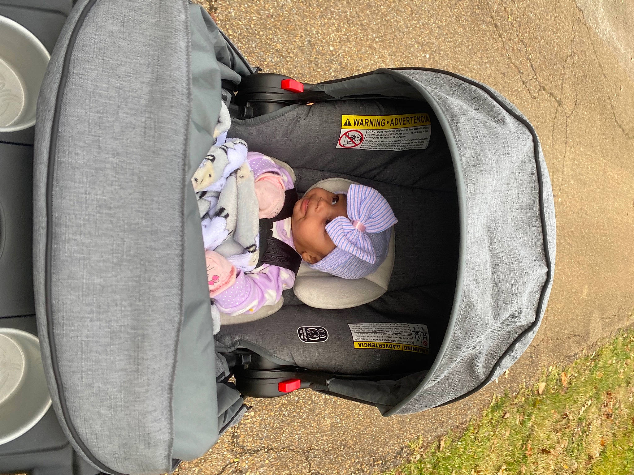 Giada joined the competition — help win amazing prizes! auto_part, automotive_design, automotive_tire, baby, baby_carriage, baby_products, backpack, bag, baggage, car_seat, comfort, fashion_accessory, grey, headwear, luggage_and_bags, person, personal_protective_equipment, rim, tire, toddler