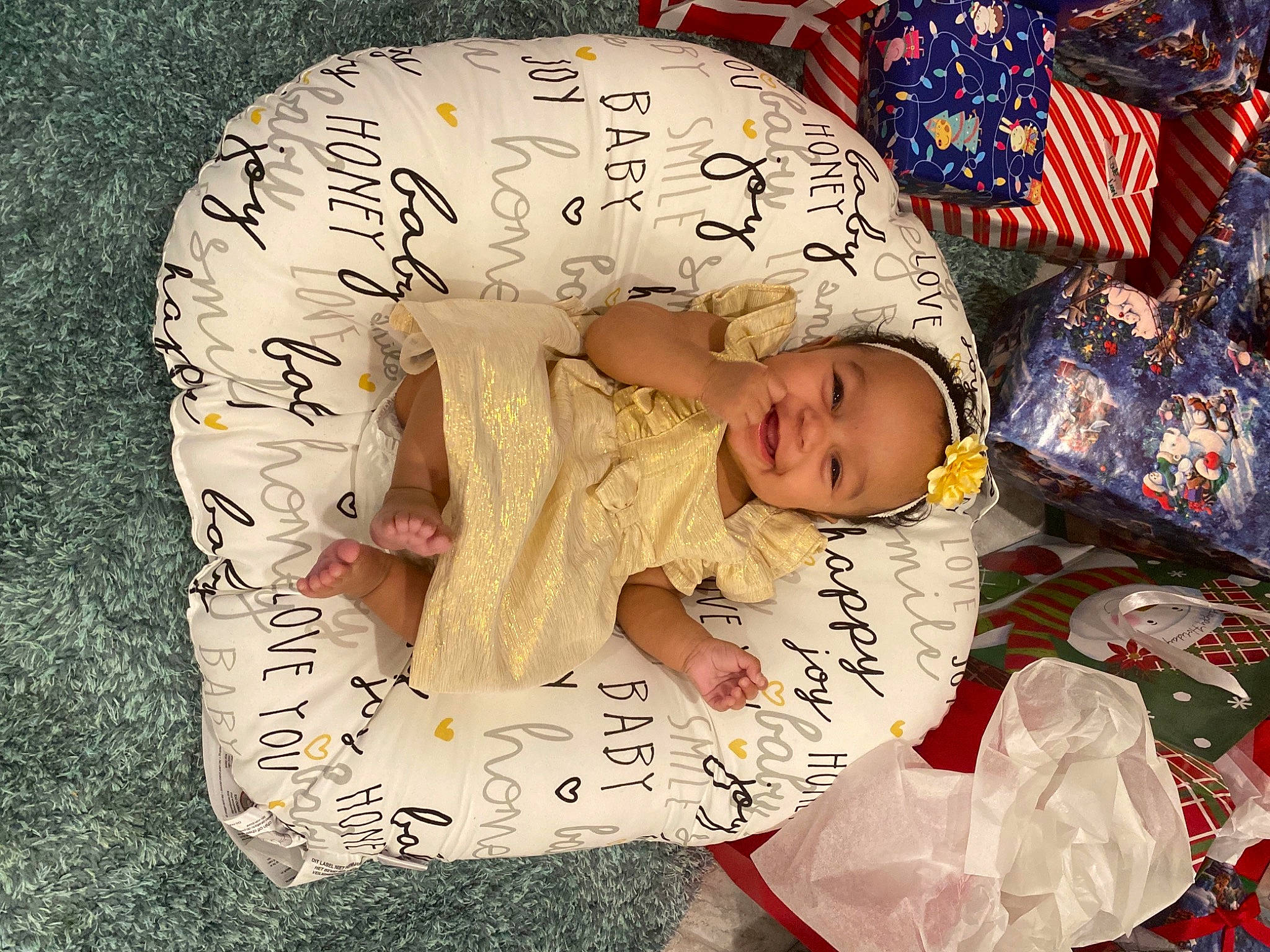 Giada joined the competition — help win amazing prizes! baby, baby_products, baby_safety, baby_sleeping, baby_toddler_clothing, bedding, bedtime, child, comfort, event, flag, font, happy, head, joy, linens, pattern, person, pink, sleeve