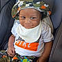 Bodhi joined the competition — help win amazing prizes! baby, child, smiling, camo_hat, camo_shorts, white_shirt, bib, car_seat, graco, infant, cute, portrait, seatbelt, clothing, indoor, young_child, happy, person, hand, face