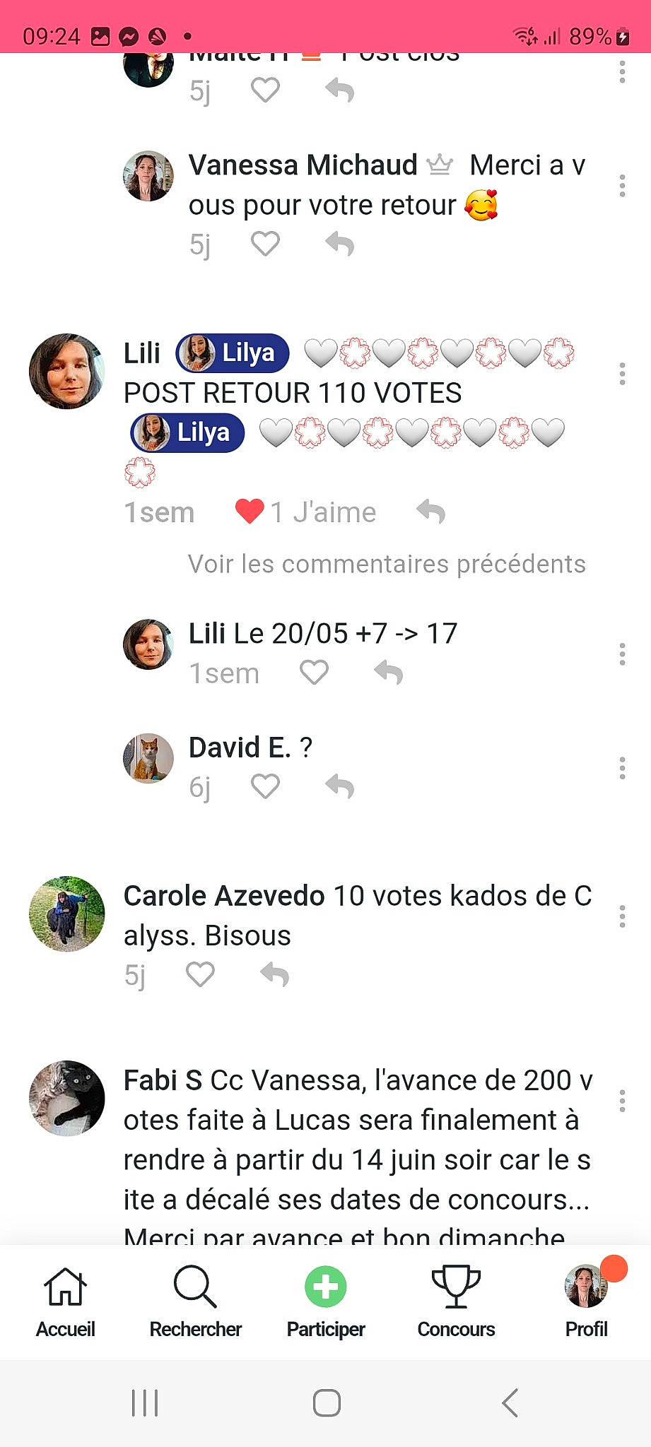 Lucas a rejoint le concours — aidez-le/la à gagner de superbes lots ! circle, font, happy, logo, media, multimedia, number, parallel, person, screenshot, sharing, web_page