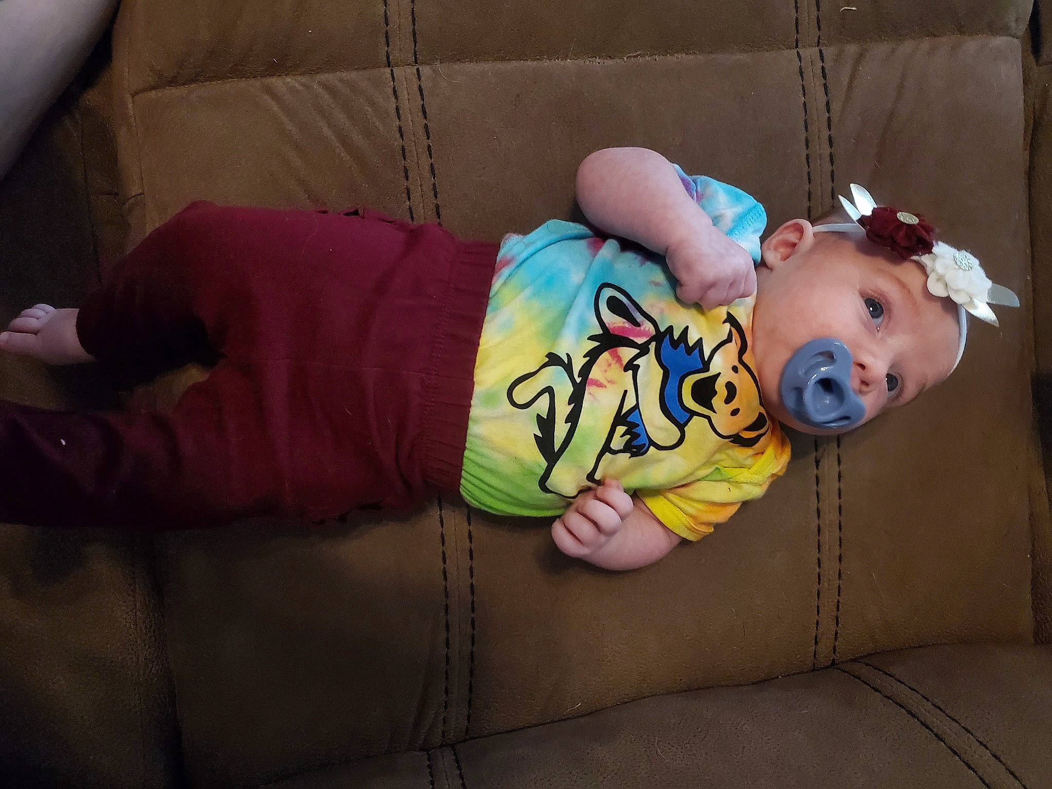 Lilianna joined the competition — help win amazing prizes! baby, baby_toddler_clothing, cheek, child, comfort, couch, doll, eye, head, headwear, human_body, joint, leg, mammal, person, pink, purple, skin, textile, toddler