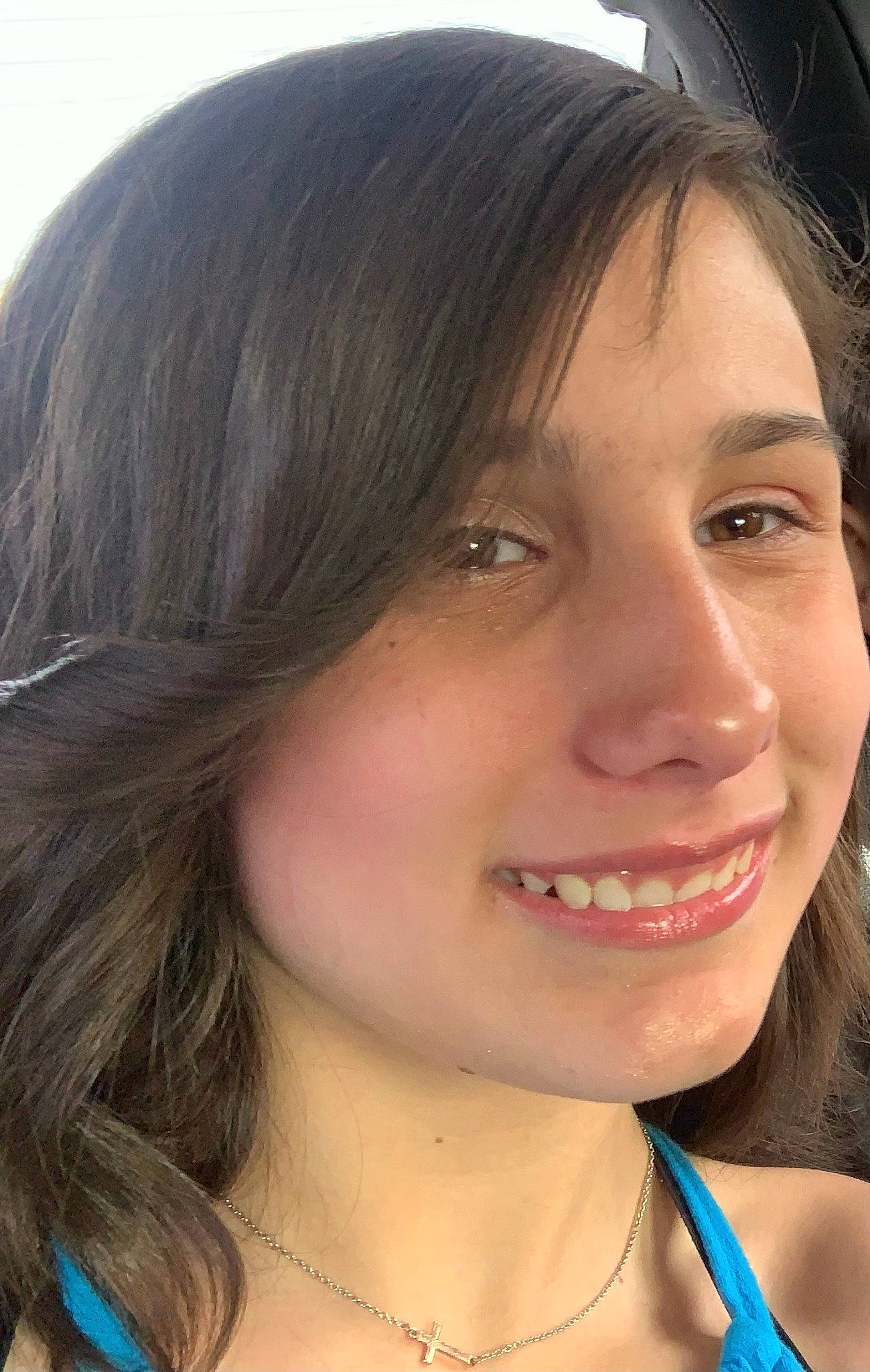 Madisyn is registered to the contest to win money with this photo: bangs, black_hair, brown_hair, chin, eye, eyebrow, eyelash, flash_photography, forehead, happy, iris, jaw, joy, layered_hair, lip, long_hair, neck, nose, person, skin