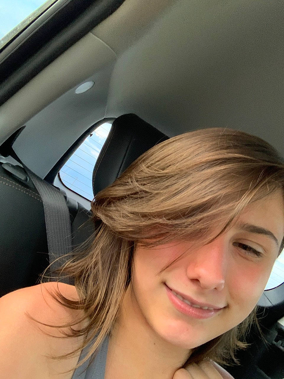 Madisyn is registered to the contest to win money with this photo: auto_part, automotive_design, automotive_exterior, automotive_lighting, automotive_mirror, black_hair, blond, eyelash, eyewear, joy, layered_hair, lip, long_hair, mouth, person, personal_luxury_car, skin, smile, sunglasses, vehicle_door