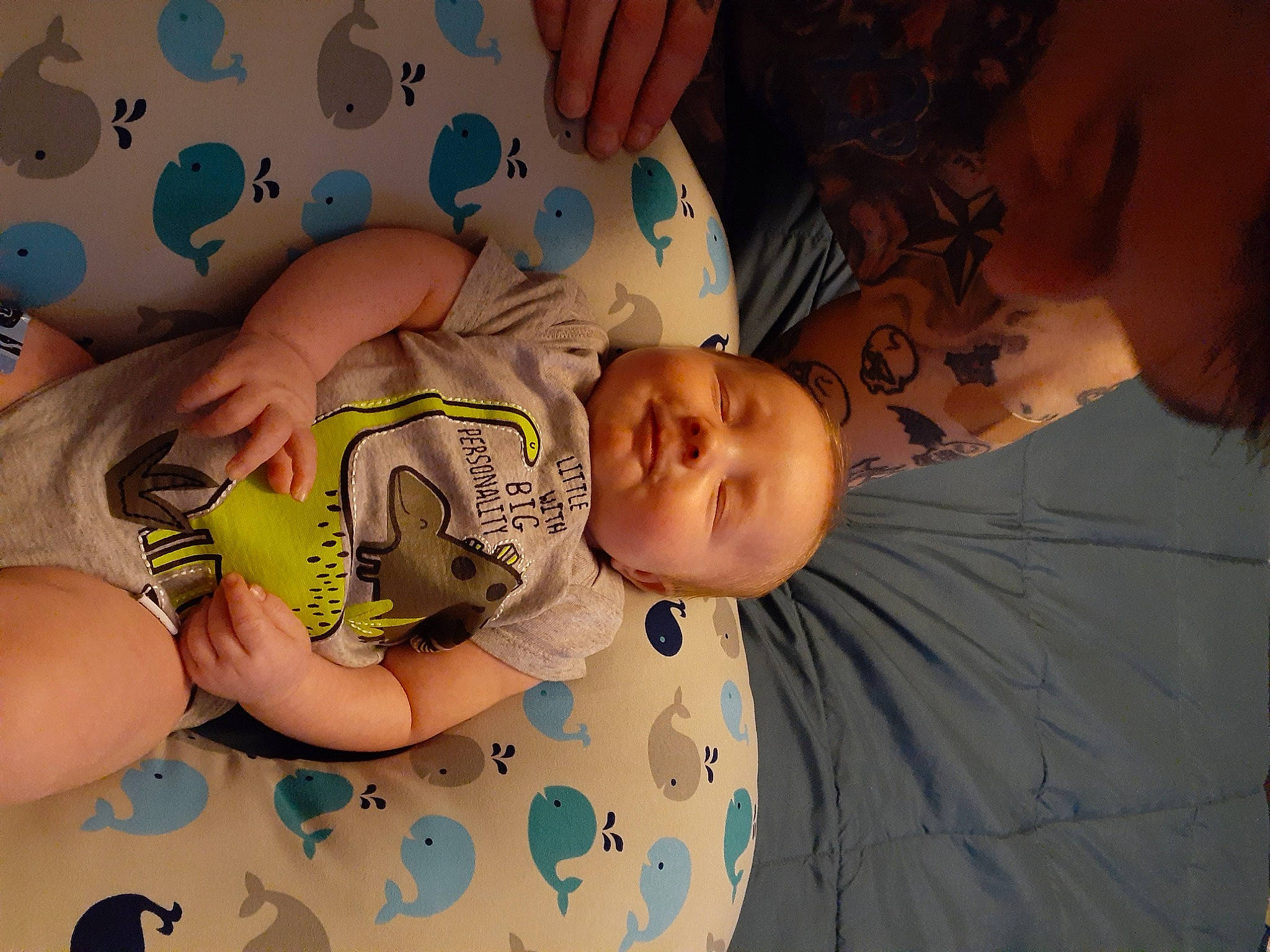 Dominik joined the competition — help win amazing prizes! arm, baby, baby_toddler_clothing, blue, cheek, finger, hand, happy, iris, joint, mammal, mouth, neck, nose, organ, person, skin, sleeve, toddler, white