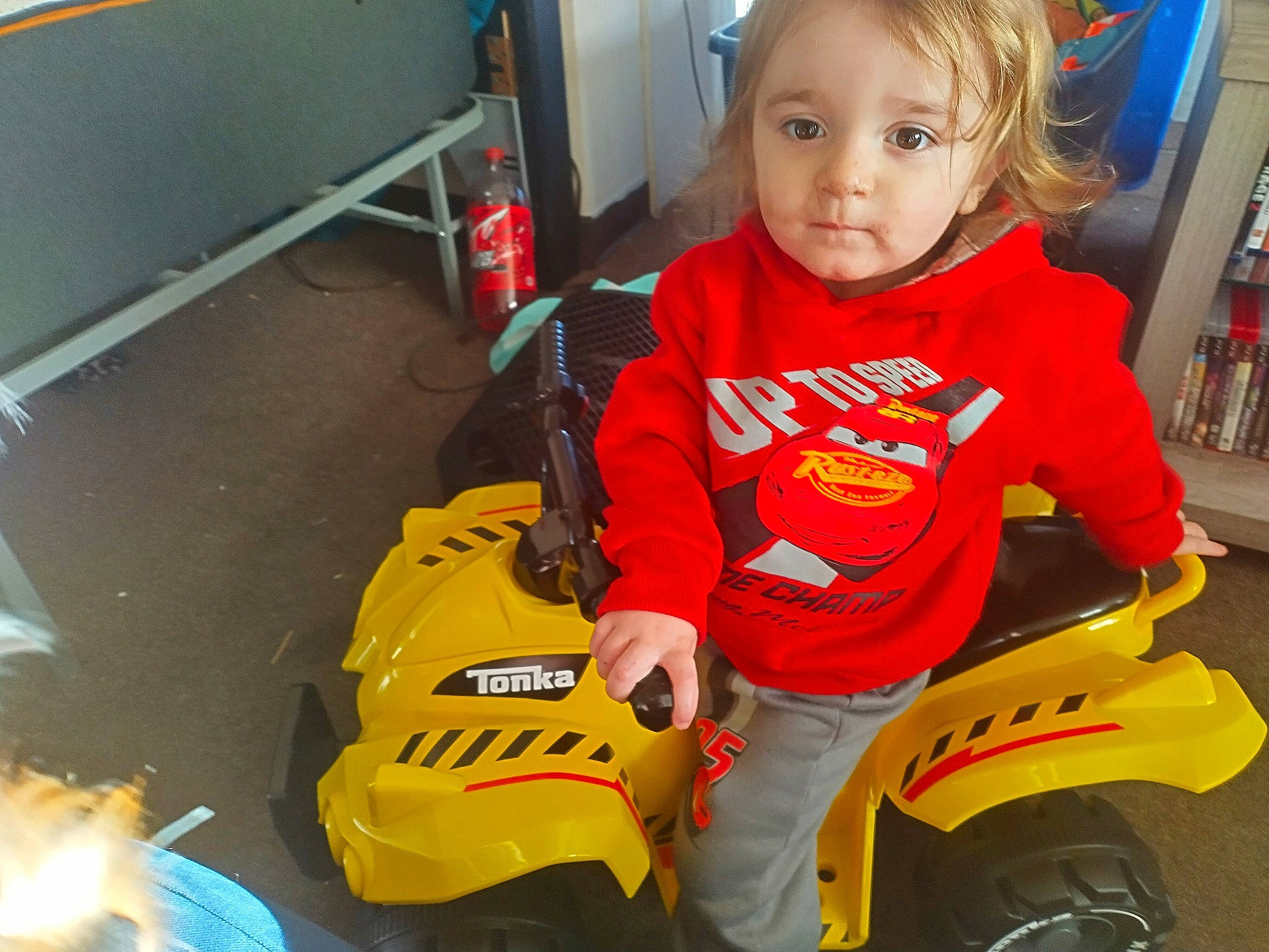 Bentley joined the competition — help win amazing prizes! auto_part, automotive_design, automotive_exterior, automotive_tire, automotive_wheel_system, baby_toddler_clothing, child, flooring, fun, motor_vehicle, person, personal_protective_equipment, play, riding_toy, snapshot, t_shirt, tire, toddler, toy_vehicle, vehicle