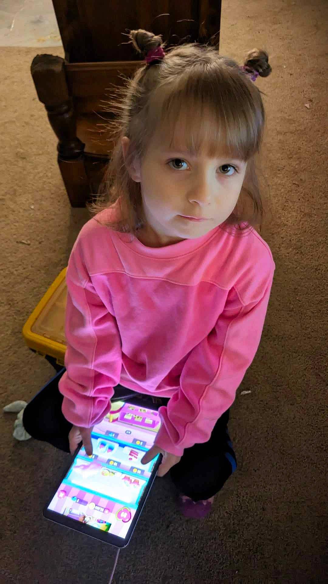 Khalisee is registered to the contest to win money with this photo: baby_toddler_clothing, bangs, beauty, cheek, child, eyelash, face, fun, hair, head, hime_cut, magenta, pattern, person, photograph, pink, purple, skin, sleeve, snapshot