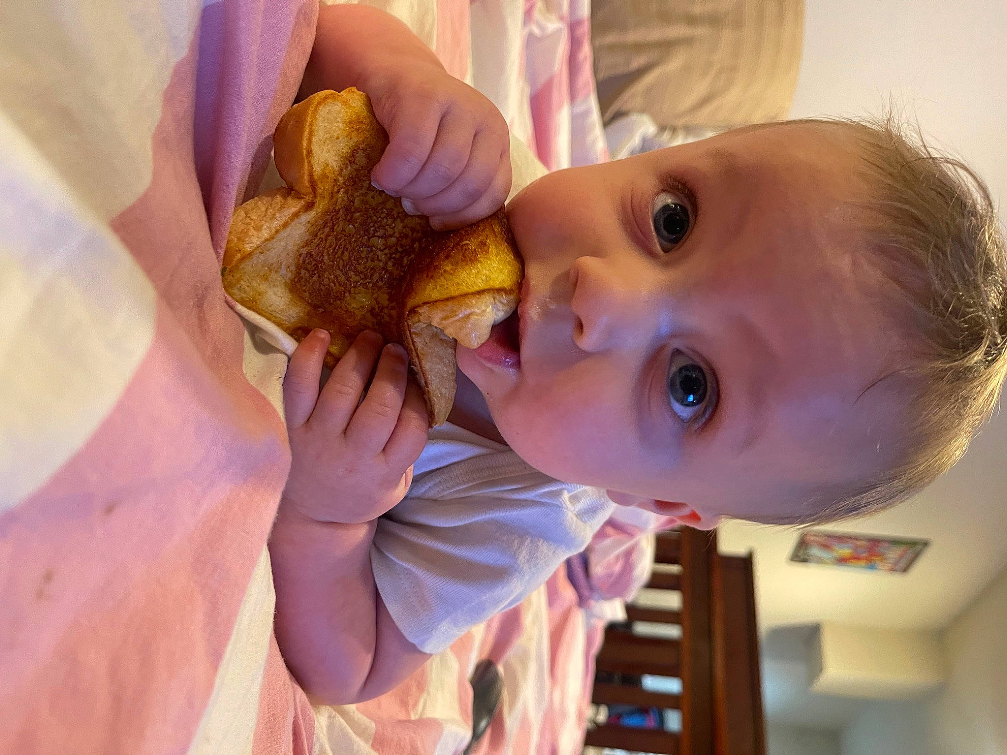Anthony joined the competition — help win amazing prizes! baby, child, eating, eye, eyelash, fawn, food_craving, fun, happy, iris, pattern, peach, person, petal, reptile, room, skin, smile, surprise, thumb