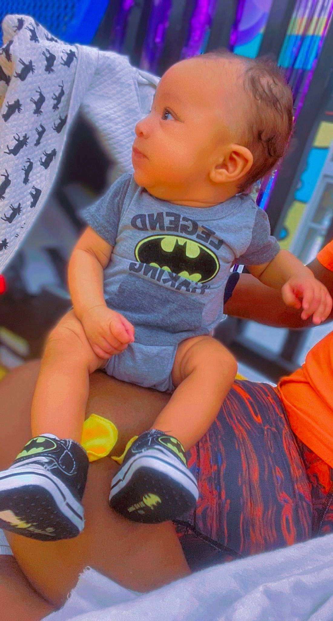 Amoir is registered to the contest to win money with this photo: baby, baby_toddler_clothing, cheek, child, face, finger, fun, happy, orange, people, person, photograph, pink, product, shorts, skin, sleeve, snapshot, thigh, toddler