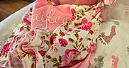 Kaylee is registered to the contest to win money with this photo: baby, blanket, child, closeup, cozy, cute, fabric, face, floral_pattern, headband, indoors, infant, newborn, peaceful, person, pink_clothing, resting, sleeping, soft, wrapped